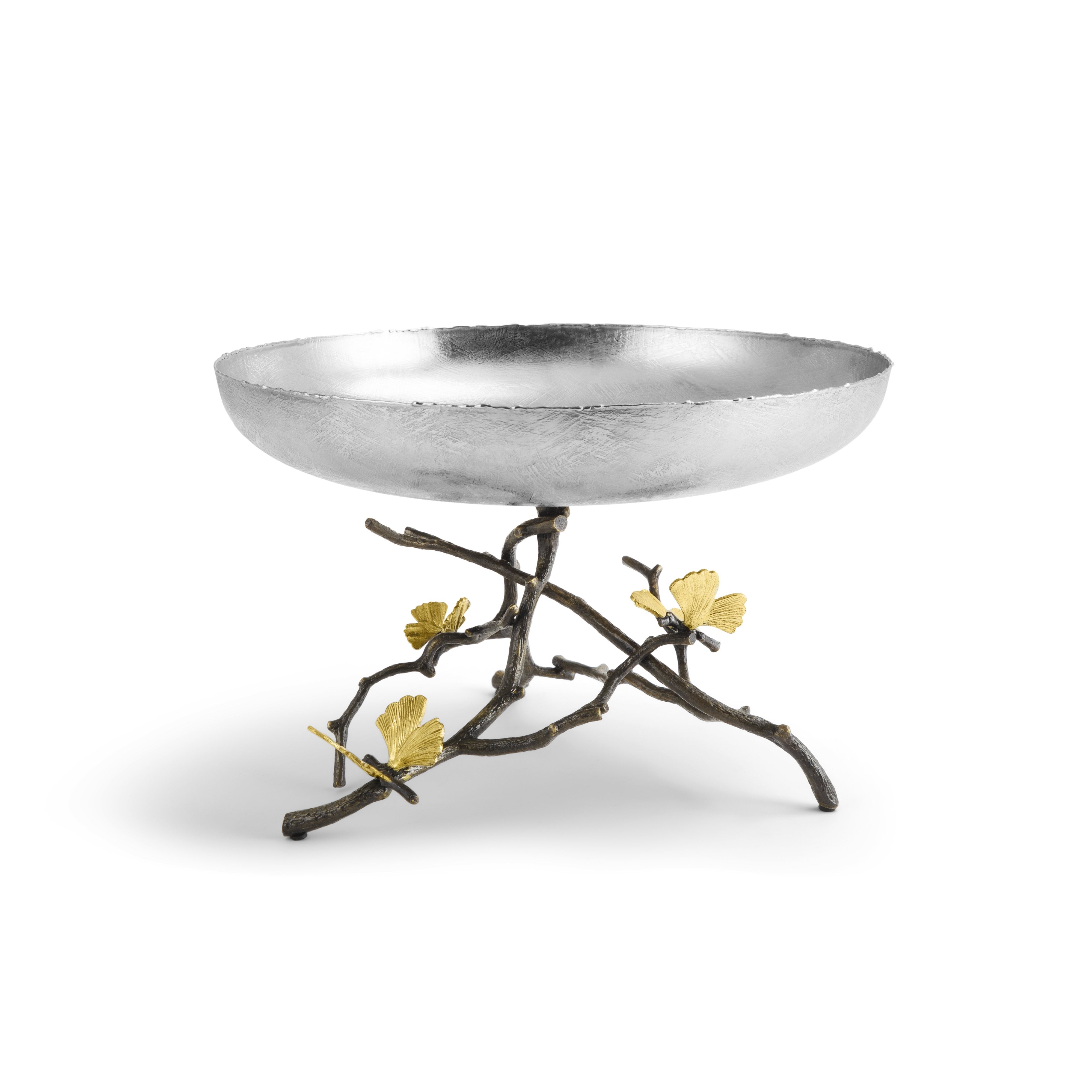 Butterfly Ginkgo Fruit Bowl - Elegant Ceramic Serving Bowl for Fruits, Snacks, and Desserts - Perfect for Dining Table, Kitchen, and Party Decor