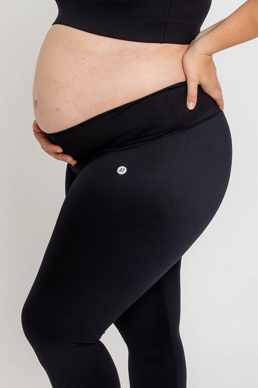 Best Maternity Support Leggings for Pregnancy - Black - Comfortable & Stretchy for Yoga, Workouts & Everyday Wear