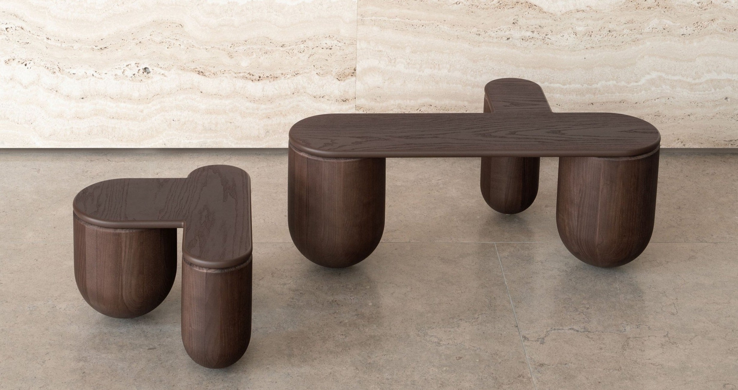 Noom Hello Coffee Table 3 - Modern Side Table for Living Room, Bedroom & Office - Compact End Table with Storage Shelf