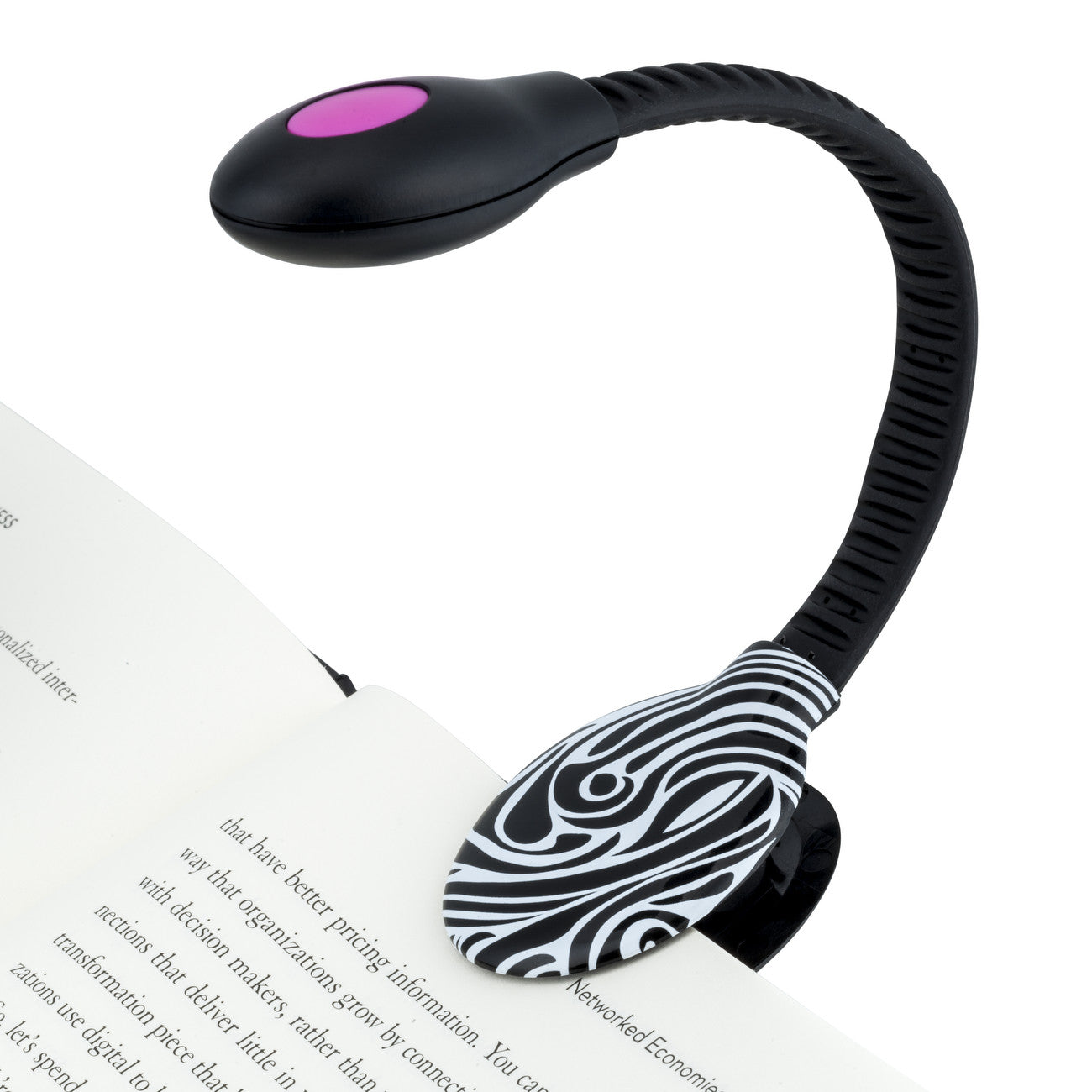Clip On USB Rechargeable LED Book Light - Adjustable Brightness Reading Lamp for Bed, Study, Travel - French Bull Design for Night Reading & Office Work