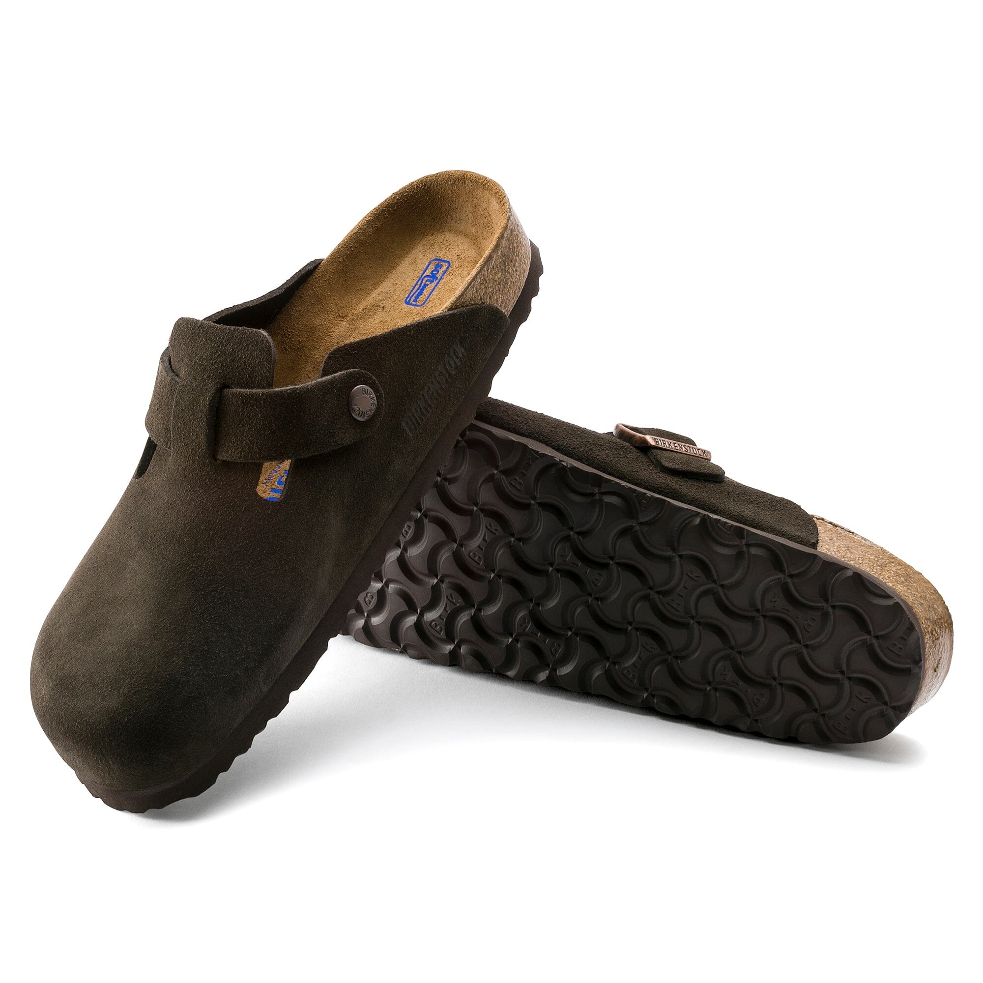 BIRKENSTOCK Boston Unisex Soft Footbed Clogs - Genuine Suede Leather Slip-On Shoes for Men & Women | Comfortable House Shoes for Home, Office & Casual Wear