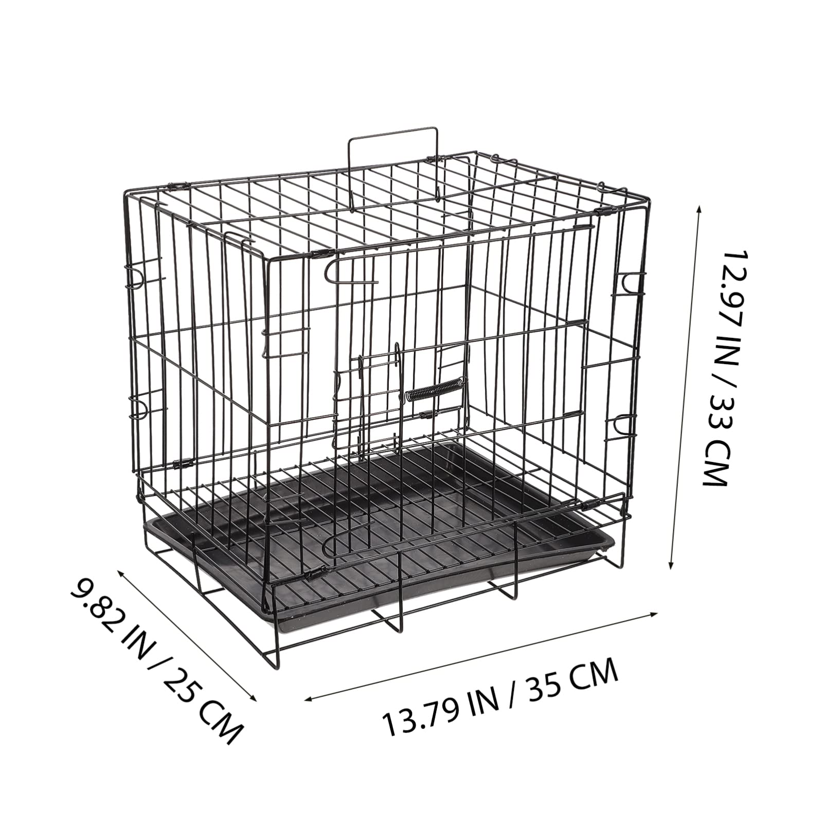 Balacoo Foldable Large Dog Crate - Heavy Duty Metal Wire Kennel for Indoor & Outdoor Use - Portable Pet Cage for Puppies & Adult Dogs - Ideal for Home, Travel, Camping, and Vet Visits