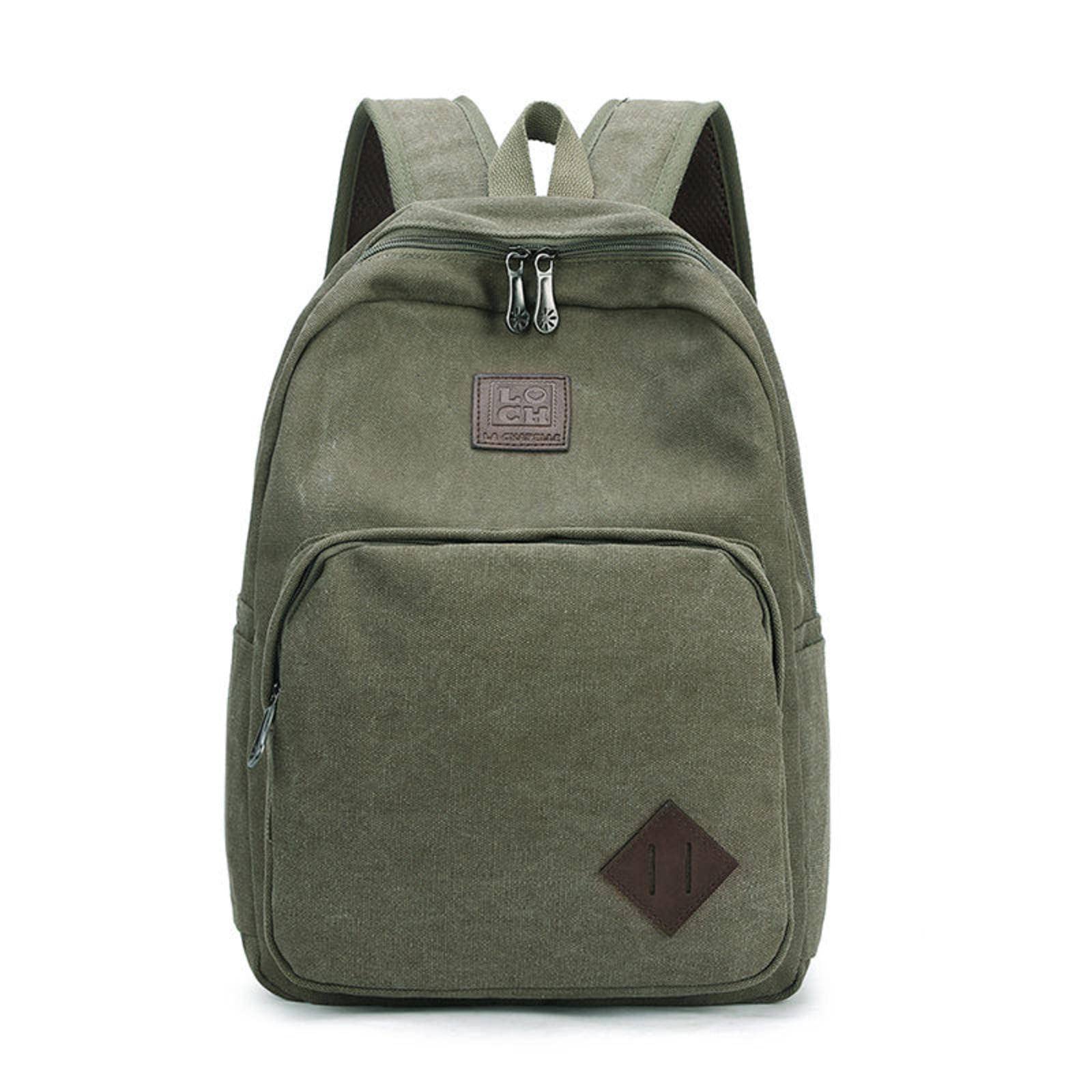 Vintage Durable Canvas Backpack - Waterproof Laptop Backpack for School, College, Travel & Work | Unisex Daypack for Students, Commuters & Digital Nomads