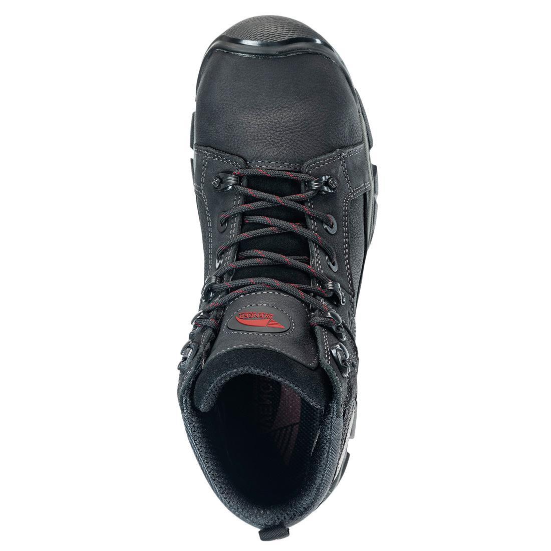 Ripsaw Puncture Resistant Steel Toe Work Boots for Men - Black Safety Shoes for Construction, Warehouse & Outdoor Work