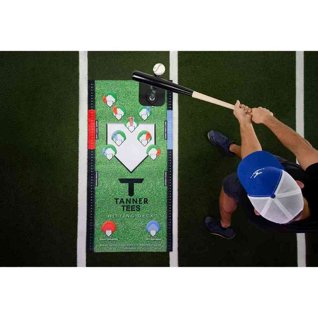 Premium Tanner Tee Hitting Deck - Professional Baseball & Softball Training Equipment for Batting Practice | Perfect for Backyard Drills, Team Practices & Hitting Cage Sessions