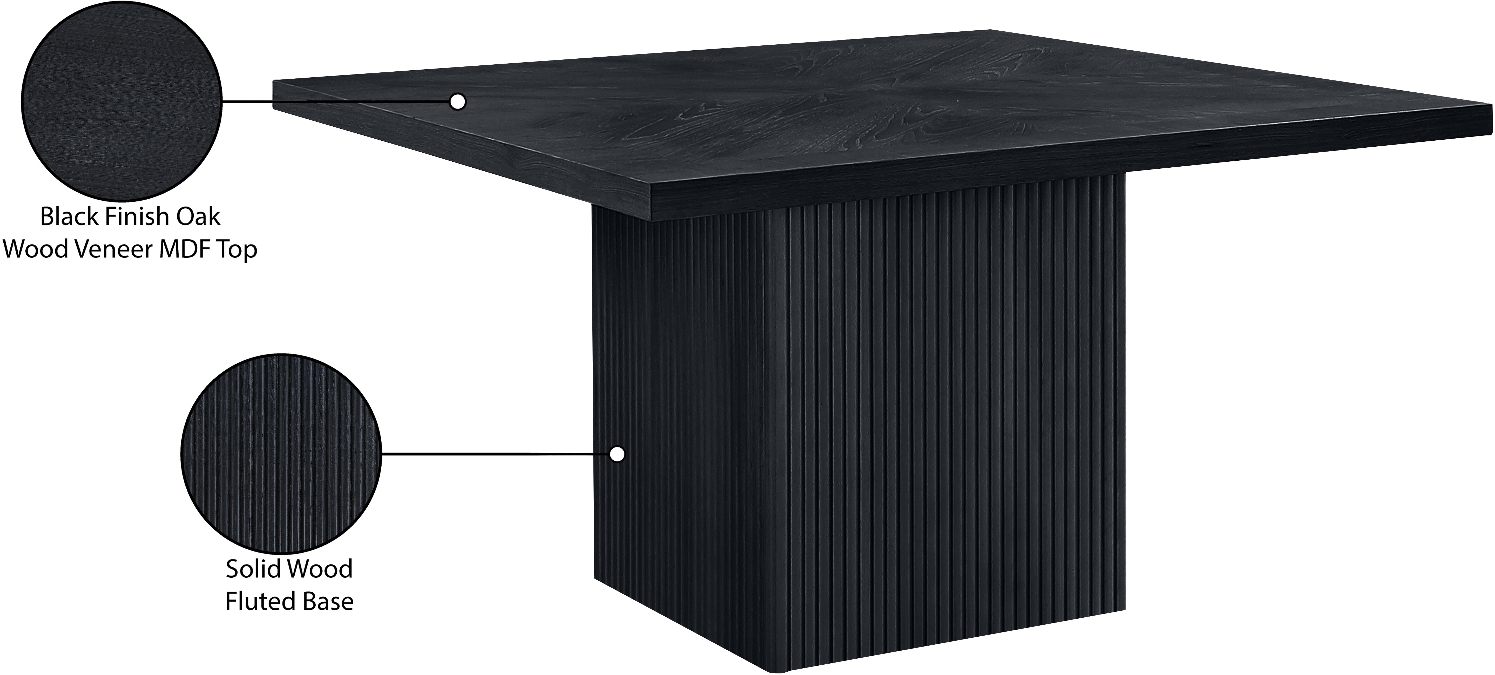 Belinda Dining Table - Modern Wooden Dining Table for 6, Farmhouse Style Kitchen Table with Extendable Leaf - Perfect for Family Dinners & Entertaining Guests