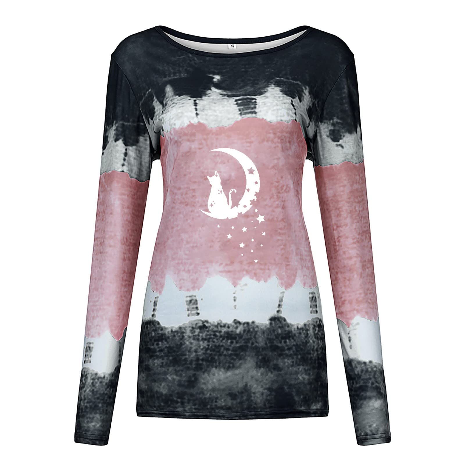 Women's Casual Long Sleeve T-Shirts - Soft Comfortable Crewneck Loose Fit Blouse Tee for Everyday Wear | Trendy Tops for Work, Outing & Relaxation