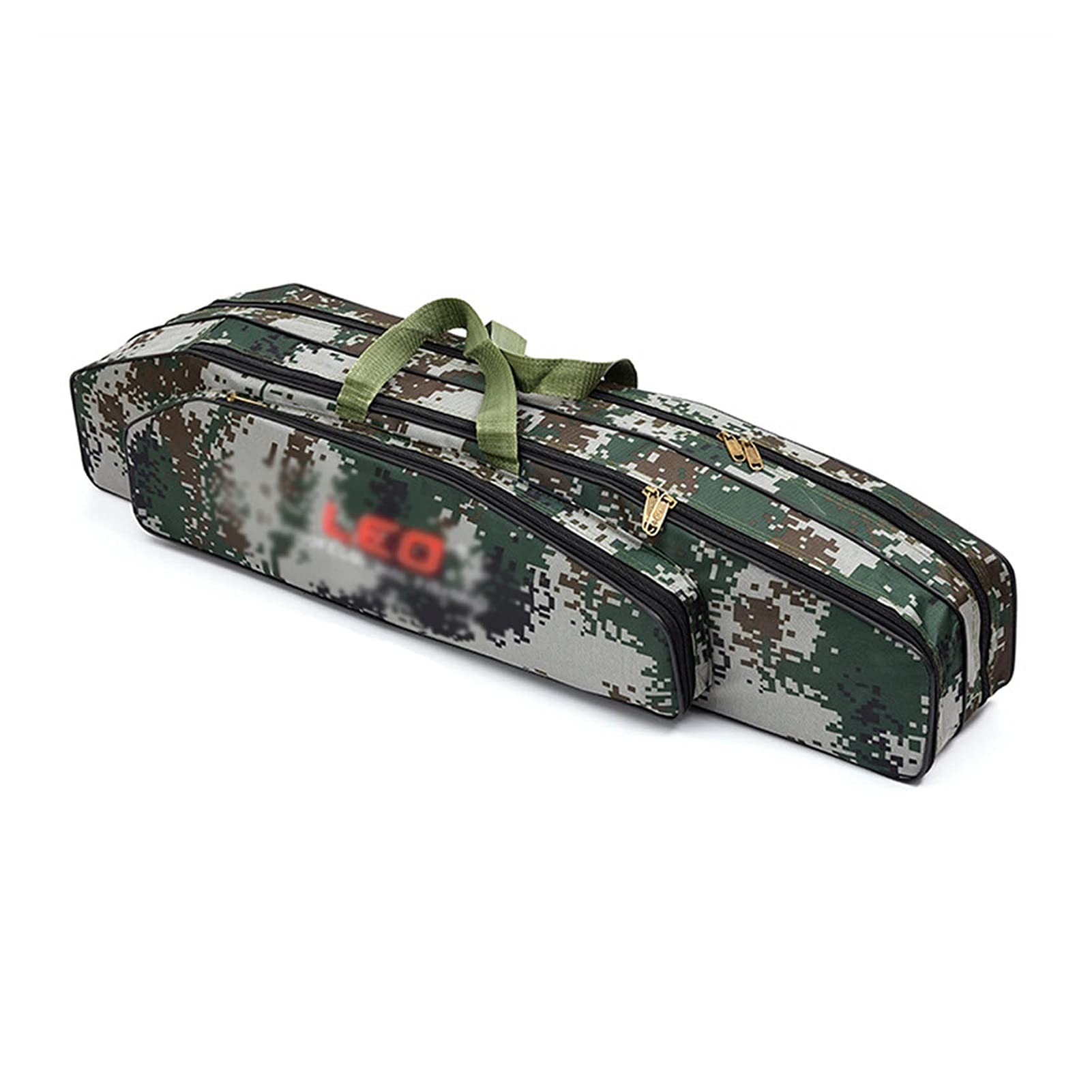 Durable 2-Layer 80cm Fishing Rod Travel Bag with Reel Storage - Portable Fishing Pole Gear Carrier Case for Travel & Outdoor Adventures