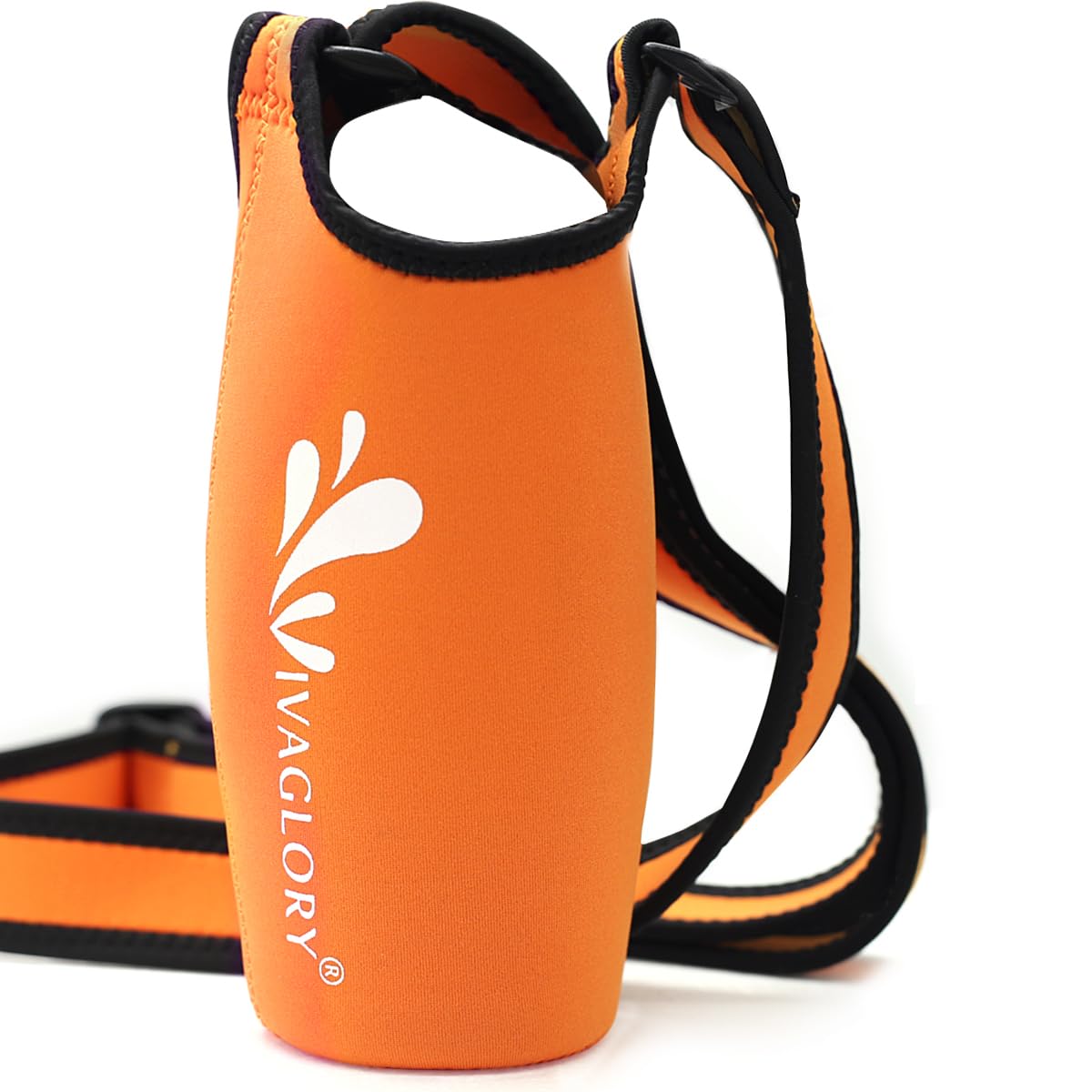 VIVAGLORY Insulated Neoprene Water Bottle Holder - Adjustable Strap for Sports & Outdoor