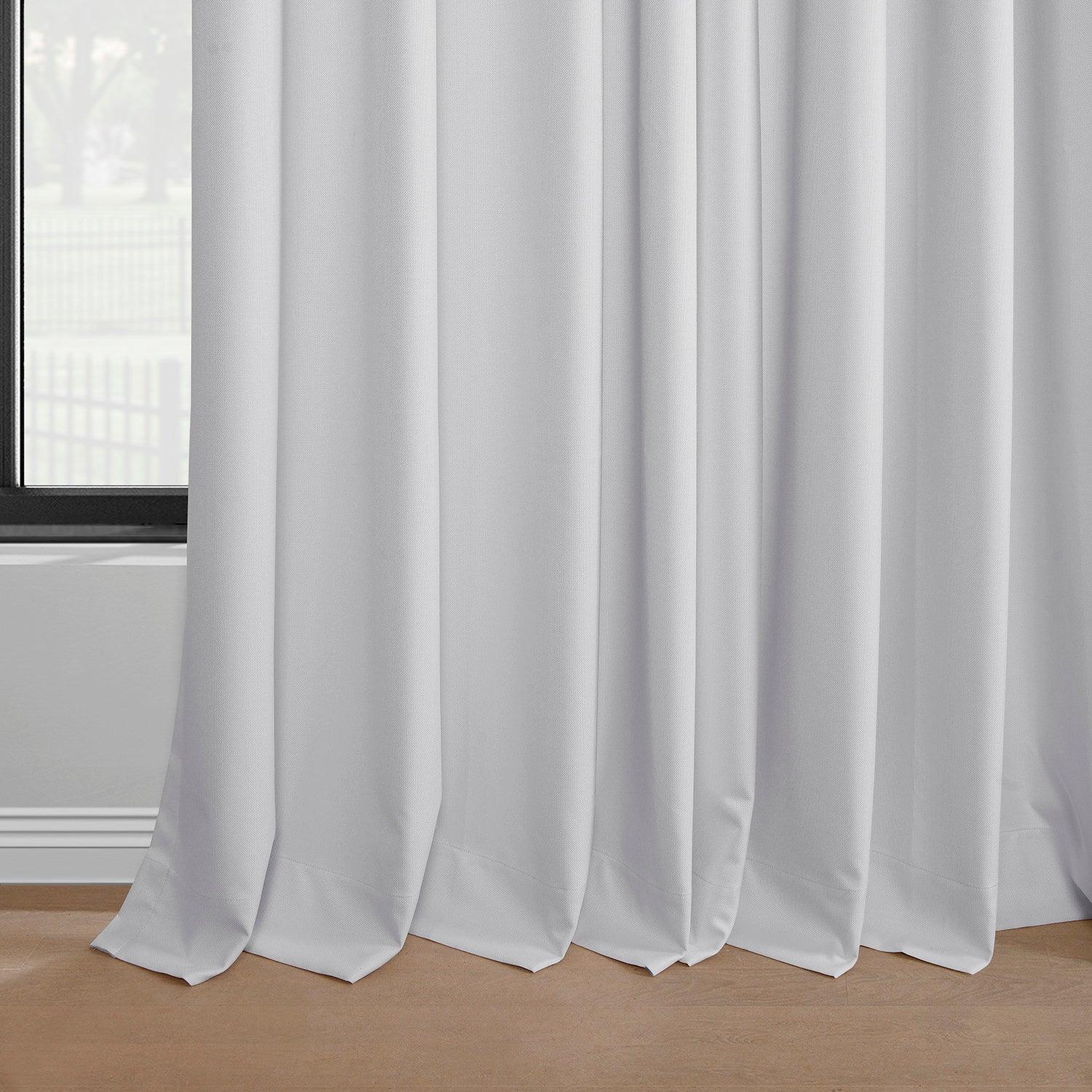 Off White Grommet Blackout Curtains - Thermal Insulated Linen Hotel Drapes for Bedroom & Living Room - Noise Reducing Window Treatments for Home & Office