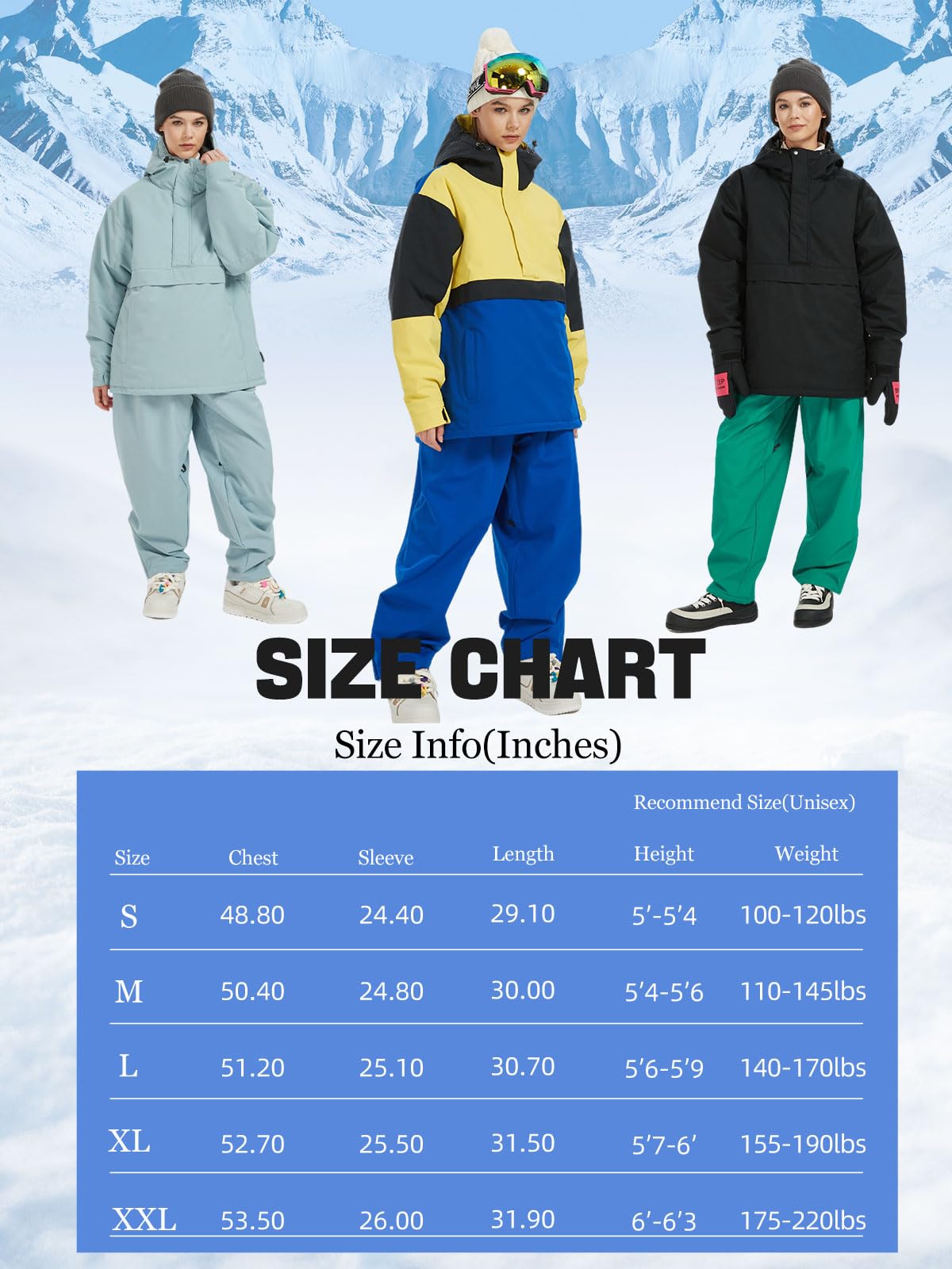 Women's Waterproof Ski Jacket - Insulated Winter Snow Coat with Hood, Windproof Snowboard Jacket for Skiing, Snowboarding & Outdoor Winter Activities