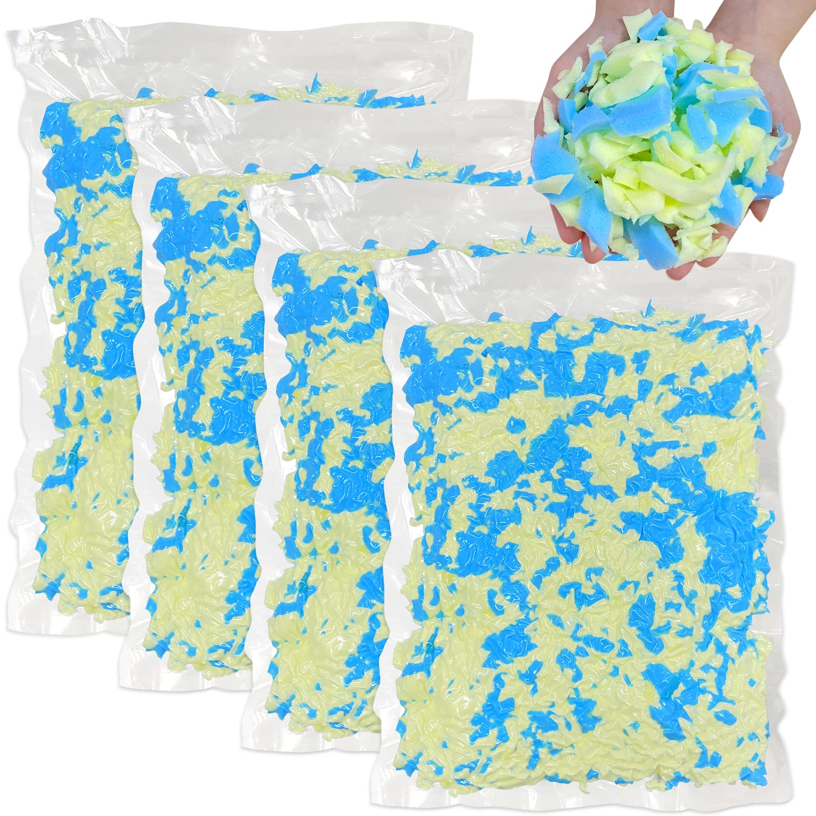 20LBS Memory Foam Bean Bag Filler - Soft Refill for Chairs, Pillows & Pet Beds - Home & Craft Use