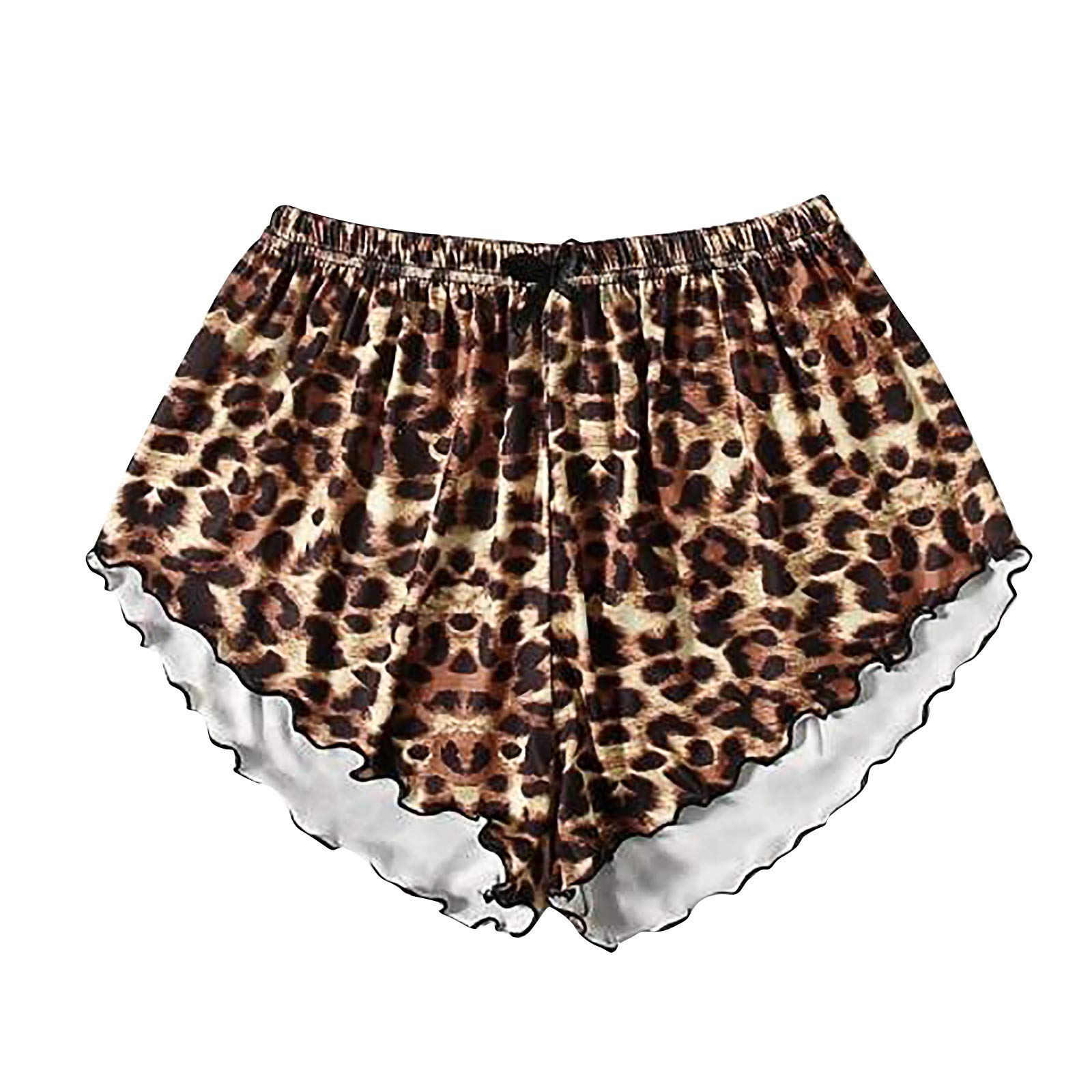 Women's Cute Sun and Moon Print Pajama Shorts - Soft Cotton Lounge Shorts for Yoga, Workout & Sleepwear | Comfortable Sleep Shorts for Women & Teens