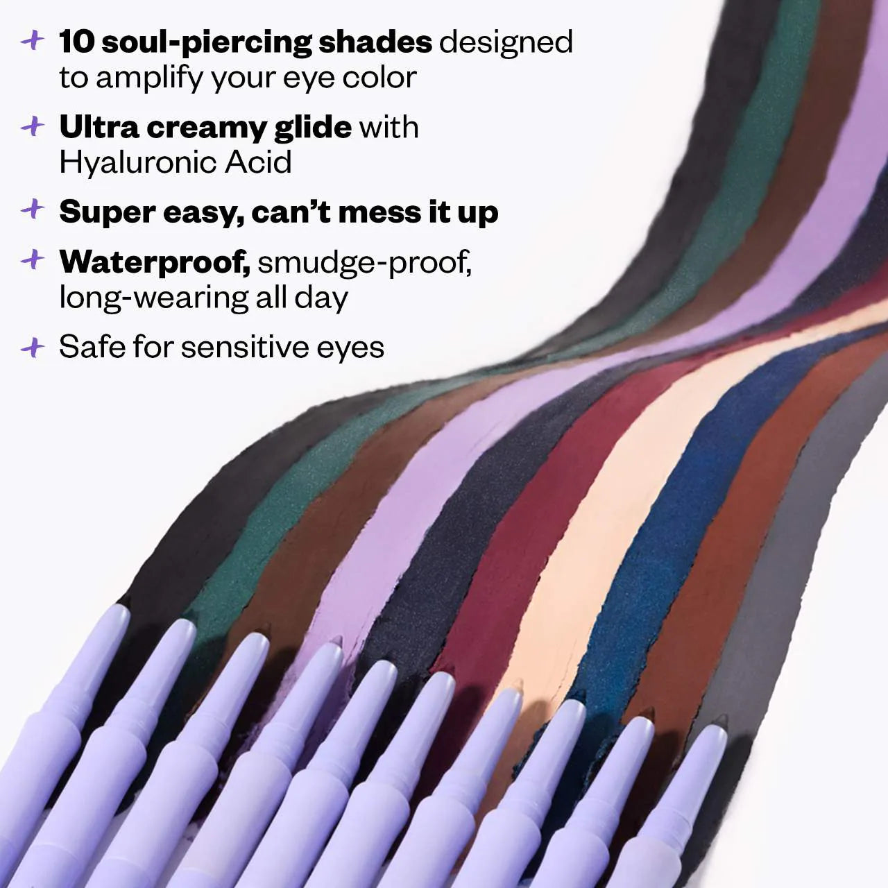 Kosas Soulgazer Intensifying Waterproof Gel Eyeliner - Long Lasting Smudge Proof Eye Liner (Multiple Shades) - Perfect for Everyday Wear & Special Occasions