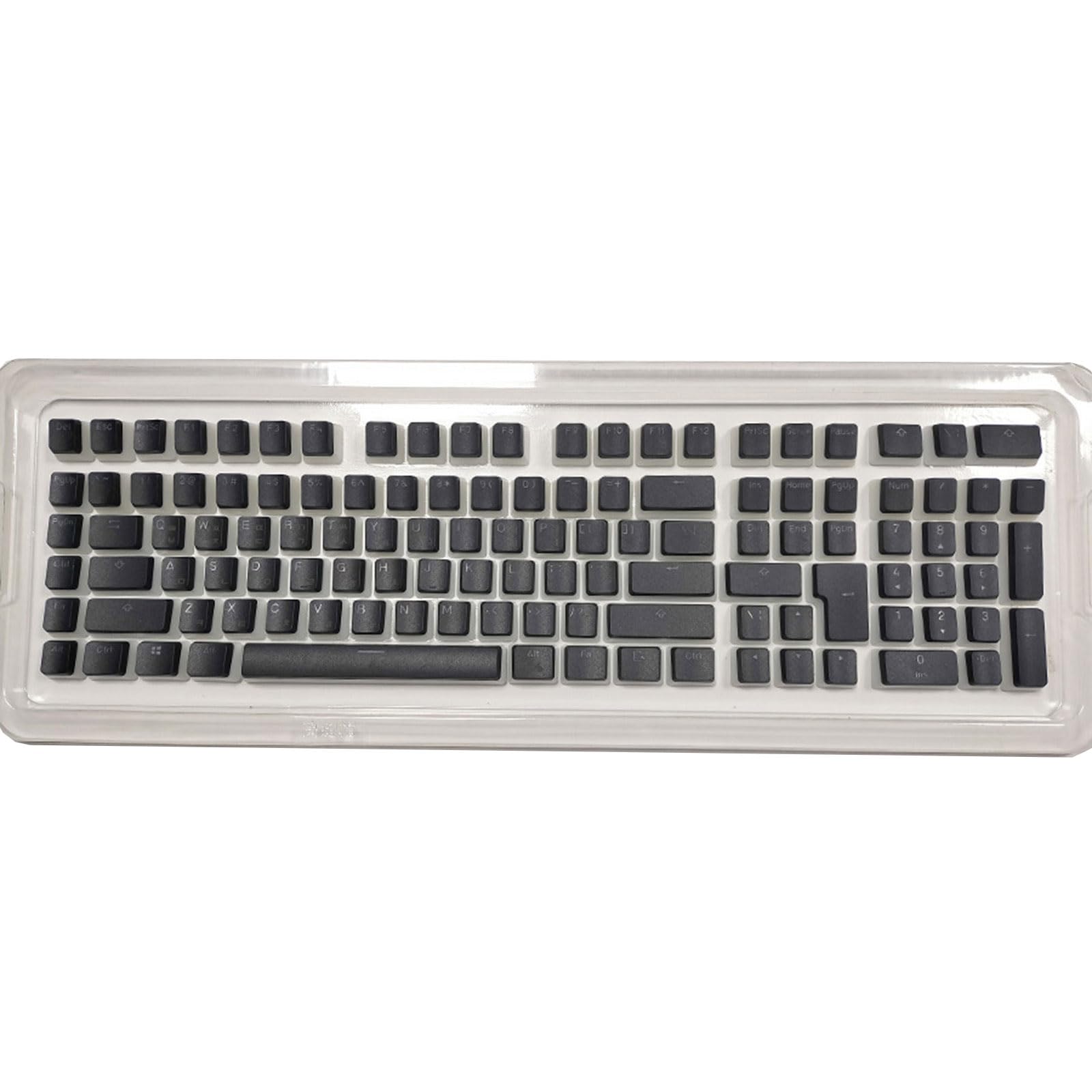 Korean/Russian PBT Gaming Keycaps - 117 Key Doubleshot Pudding Backlit Keycap Set for Mechanical Keyboards | Perfect for Gaming, Typing & Custom Keyboard Builds