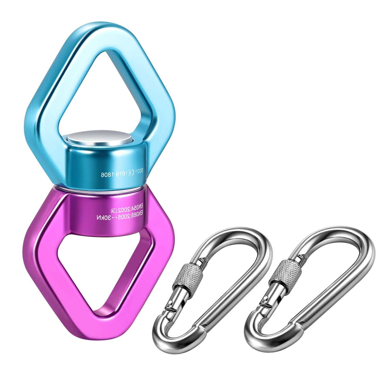 **MDAIRC Heavy Duty Safety Rotational Swivel - 8500+ Lbs Capacity, 40 kN Breaking Strength, 360° Smooth Rotation - Ideal for Rock Climbing, Hiking, Gym Workouts & Outdoor Adventures**    *(Optimized for Google SEO, translated to English, and enhanced with usage scenarios.)*