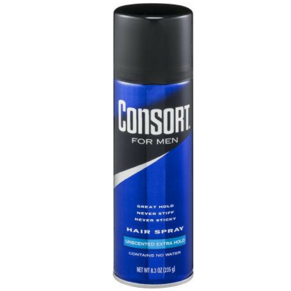 Consort For Men Hair Spray - Regular Hold Styling Spray for Strong Hold & Shine - 8.3 oz (245ml) - Perfect for Daily Styling, Special Occasions & Professional Looks