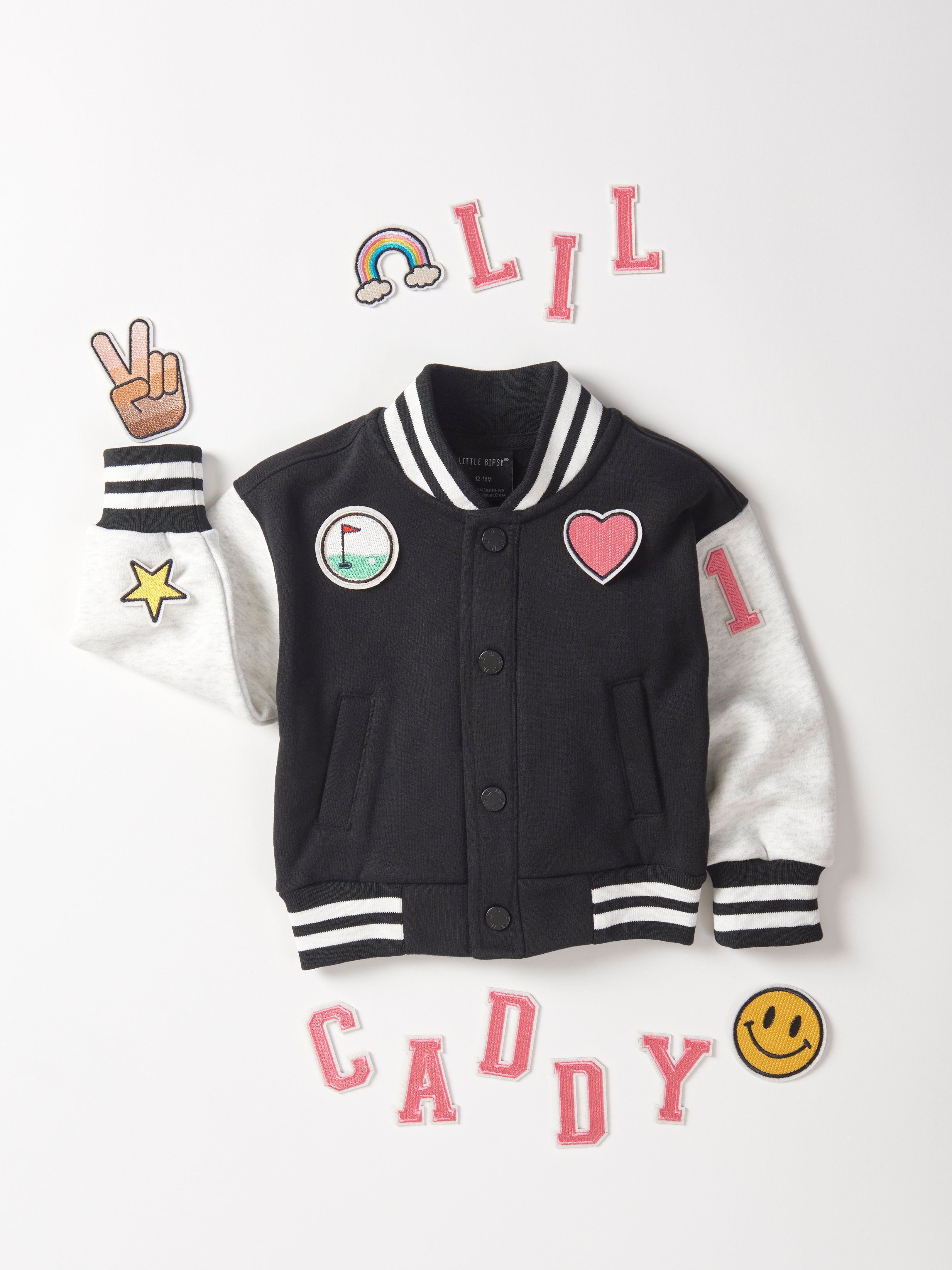 Custom Embroidered Pink Varsity Letter Patch for Jackets, Bags & DIY Crafts - Premium Iron-On Applique for School Spirit & Fashion