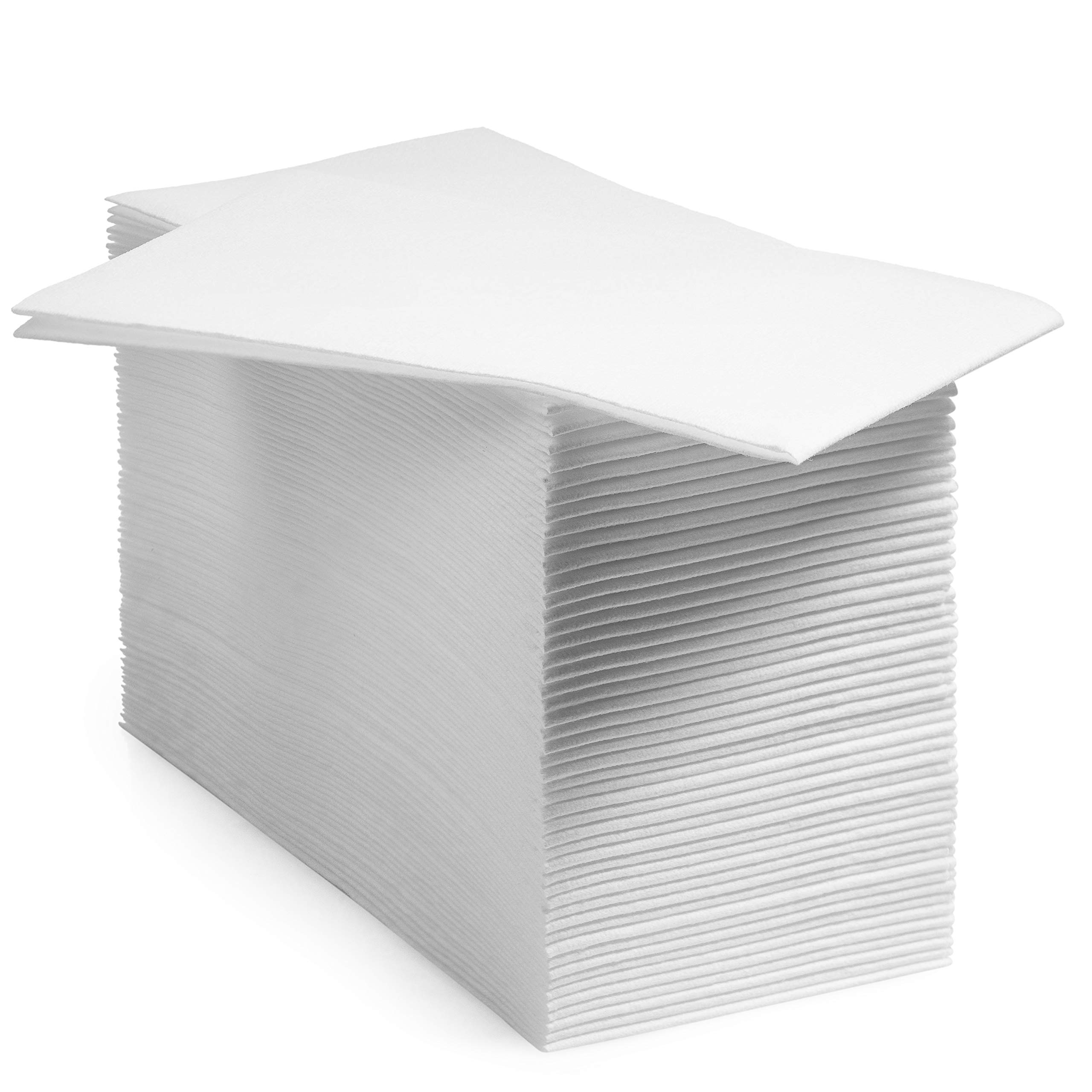 1000-Pack BloominGoods Premium Disposable Bathroom Napkins - Soft Linen-Feel Guest Towels & Cloth-Like Hand Tissue Paper, White, 12