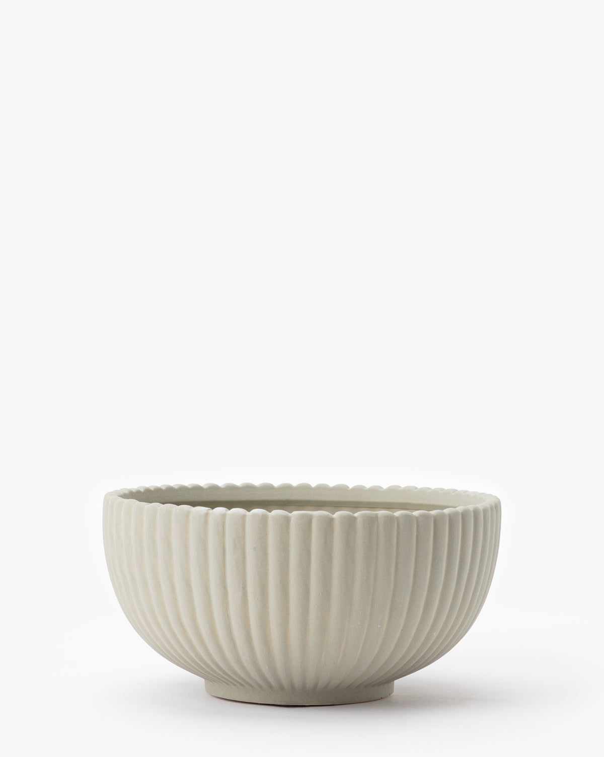 Handmade Reeded Glass Bowl - Elegant Decorative Serving Bowl for Fruits, Desserts & Centerpieces - Perfect for Dining, Entertaining & Home Decor