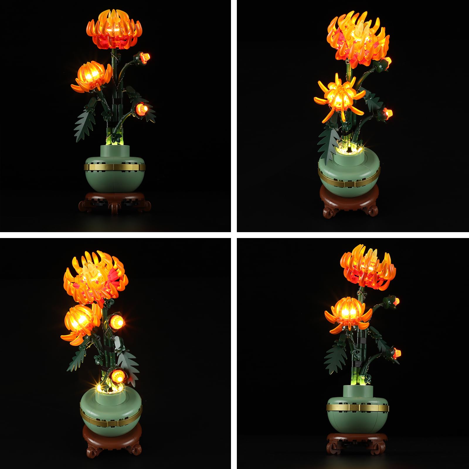 BRIKSMAX LED Light Kit for Lego Chrysanthemum (10368) - Compatible with Lego Icons Building Set - DIY Lighting for Home Decor, Gifts & Display (Lego Set Not Included)