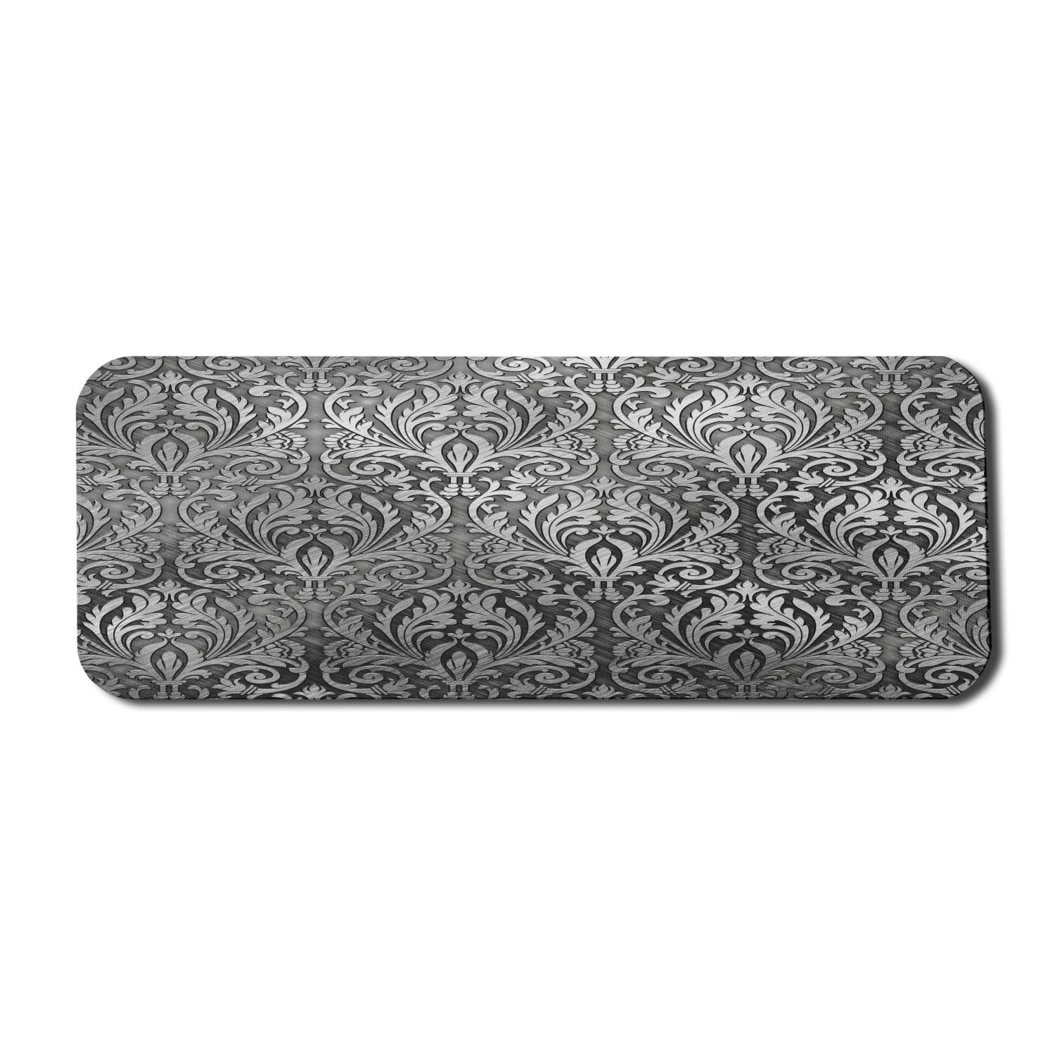 Ambesonne Grey Floral Medieval Empire Mouse Pad - 31