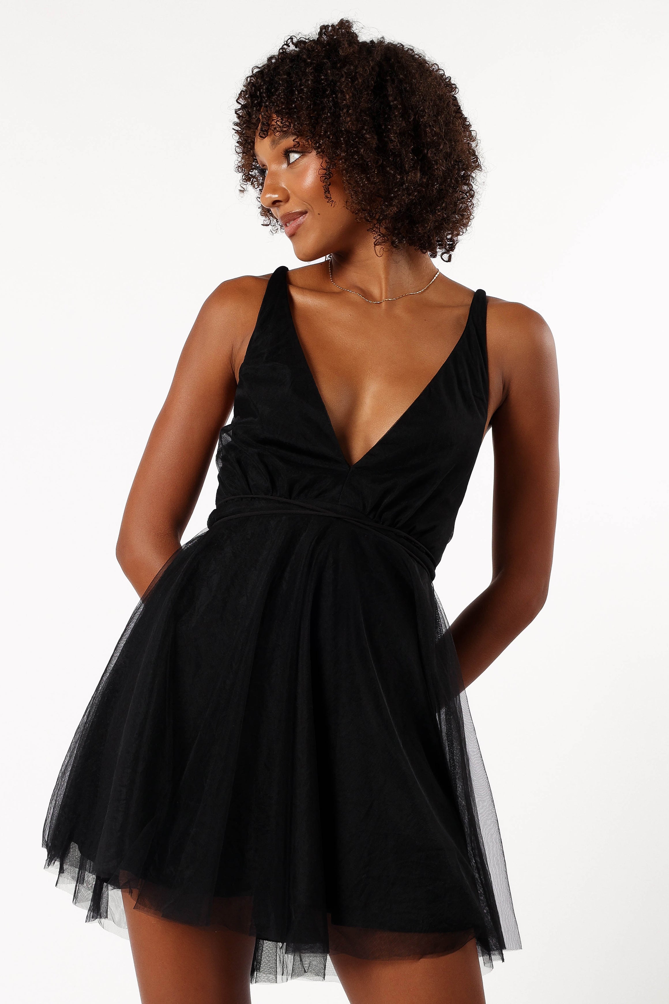Arlowe Halterneck Mini Dress - Black | Sexy Summer Party Dress for Women | Perfect for Beach, Club & Night Out
