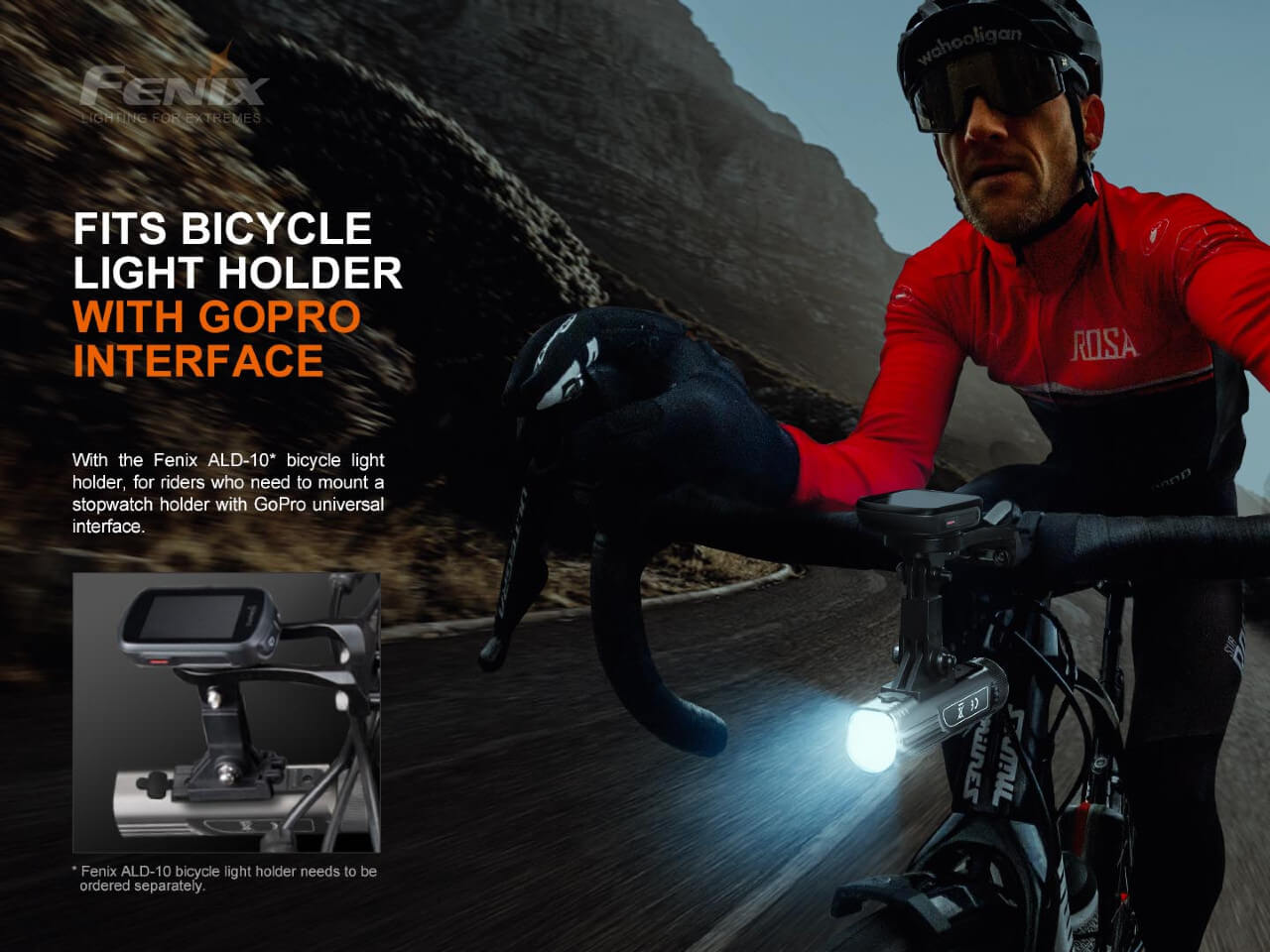 Fenix BC21R V3.0 Rechargeable LED Bike Light - 1200 Lumens, Waterproof Cycling Headlight for Night Riding, Commuting & Mountain Biking