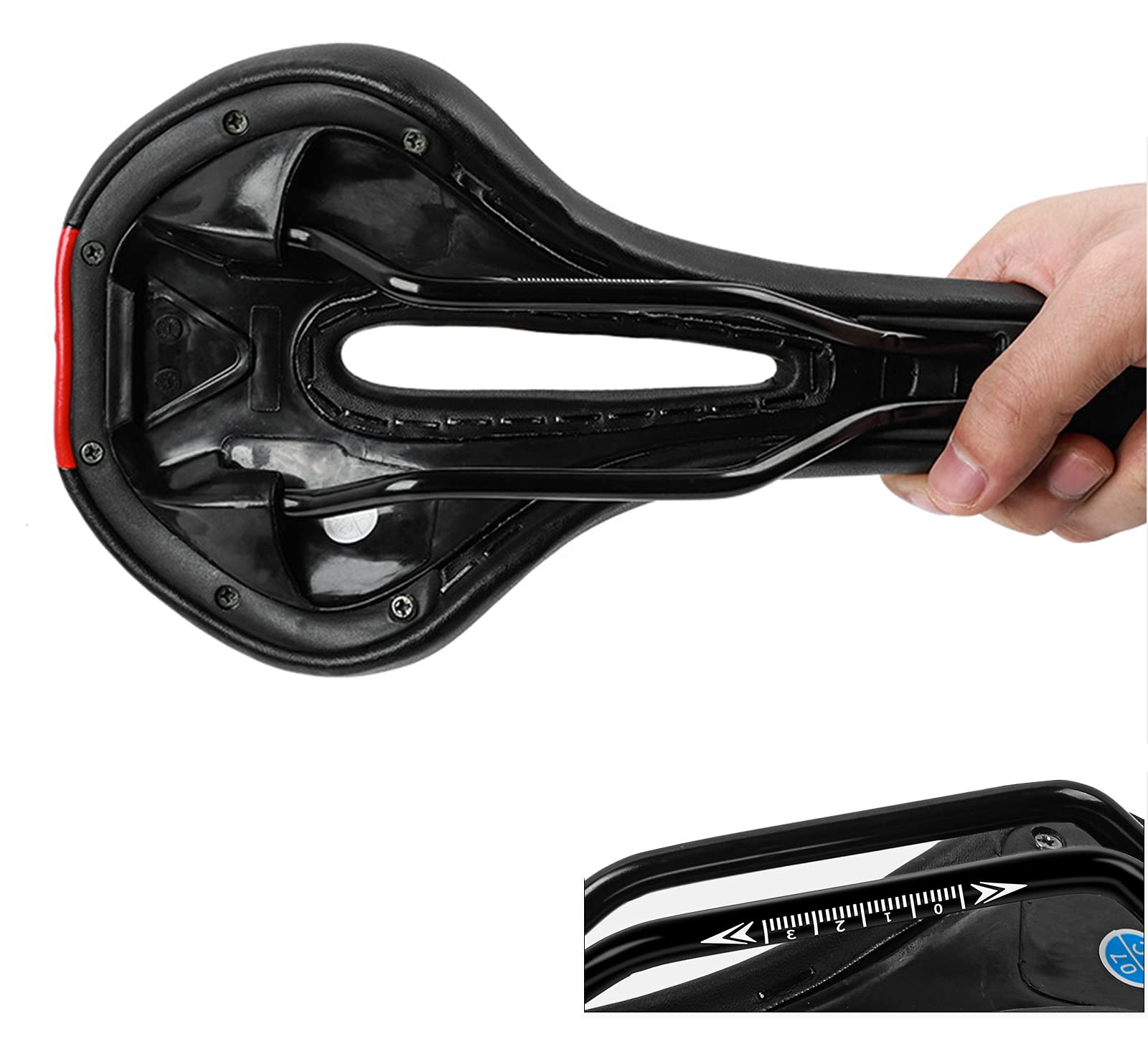 Premium Comfort Bike Saddle - Memory Foam Padded Bicycle Seat for Men & Women - Shock Absorbing, Waterproof & Breathable Cycling Seat - Perfect for City, Mountain (MTB), Road & Folding Bikes - Ideal for Commuting, Long Rides & Outdoor Adventures
