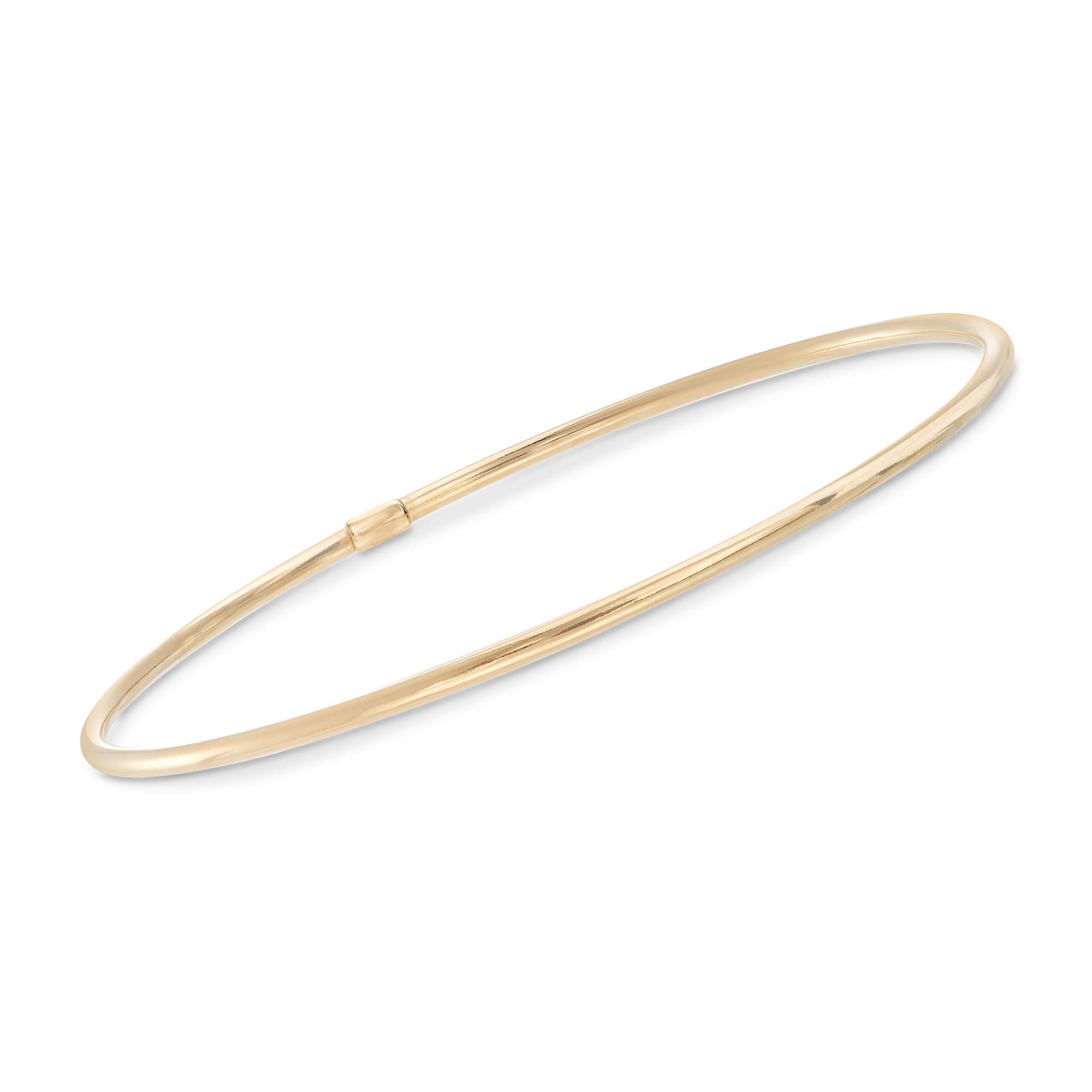 Ross-Simons Sterling Silver Two-Tone 6-Piece Bangle Bracelet Set - 7.5 Inch Adjustable Wrist Jewelry for Women, Perfect for Weddings, Parties & Everyday Elegance