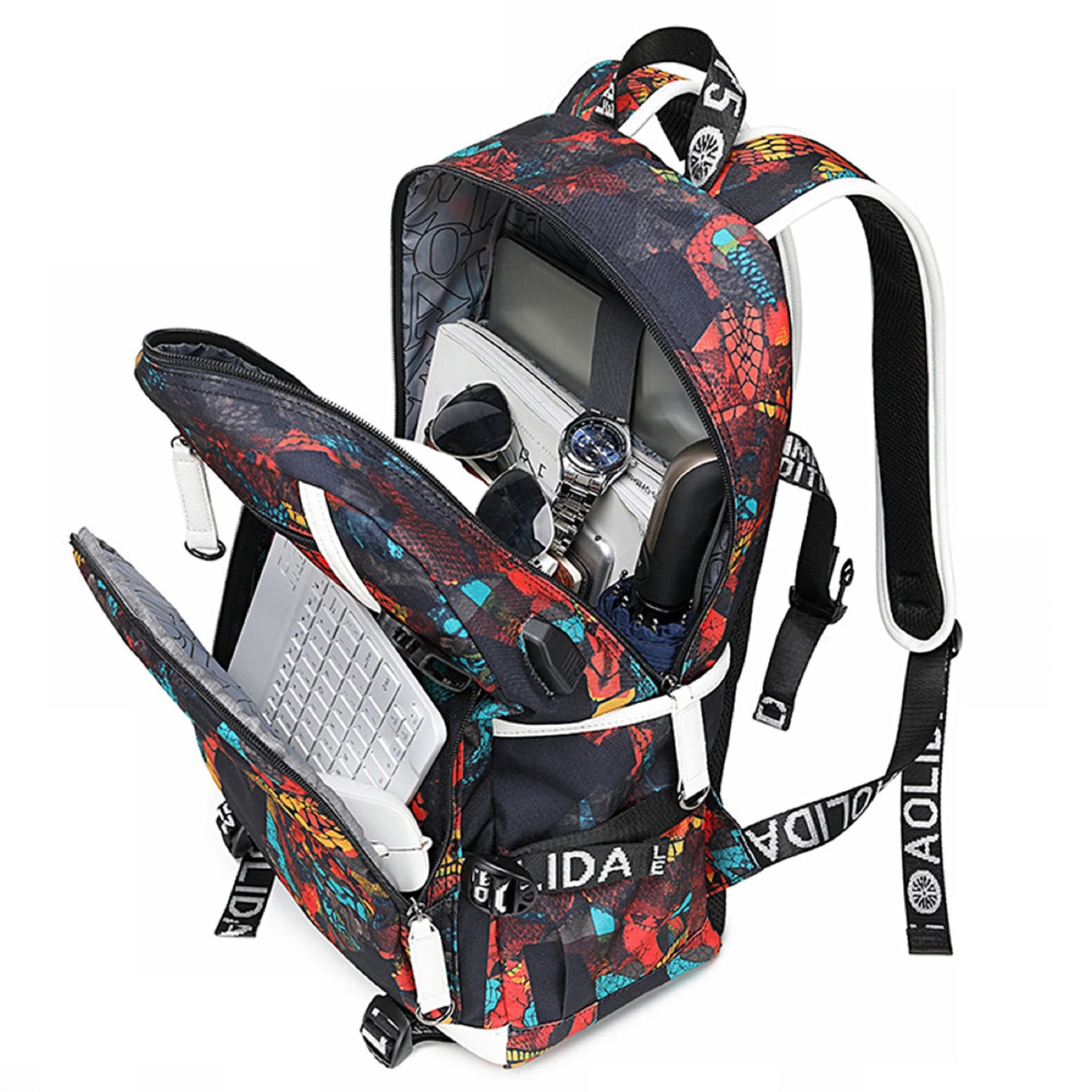 ISaikoy Anime Sebastian Michaelis Backpack - Ciel Phantomhive Cosplay Shoulder Bag, Gothic Bookbag for School & Travel | Perfect for Anime Fans, Convention Cosplay & Daily Use