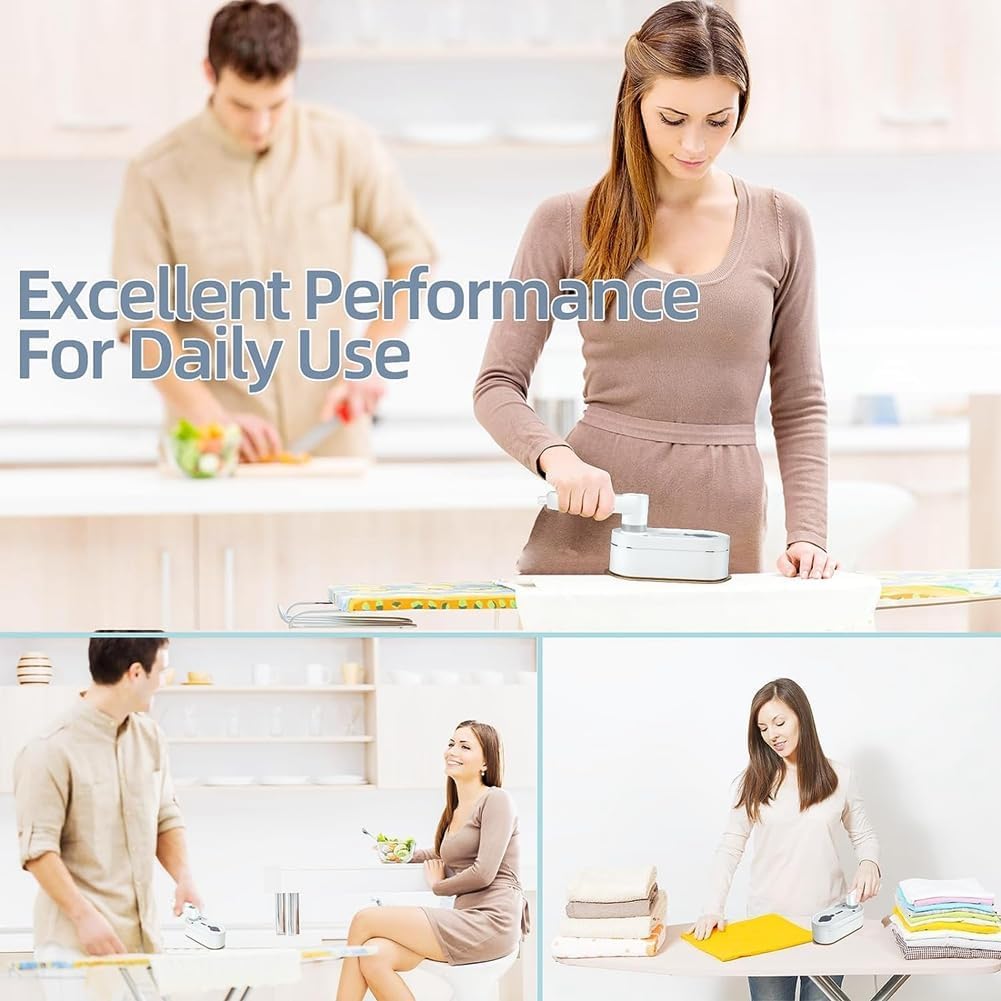 Portable Travel Steamer for Clothes - 8 Steam & Iron Modes, 2-in-1 Dry & Wet Ironing, 15-Second Fast Heating, 180° Rotatable Mini Steamer - Perfect for Travel, Business Trips, and Home Use