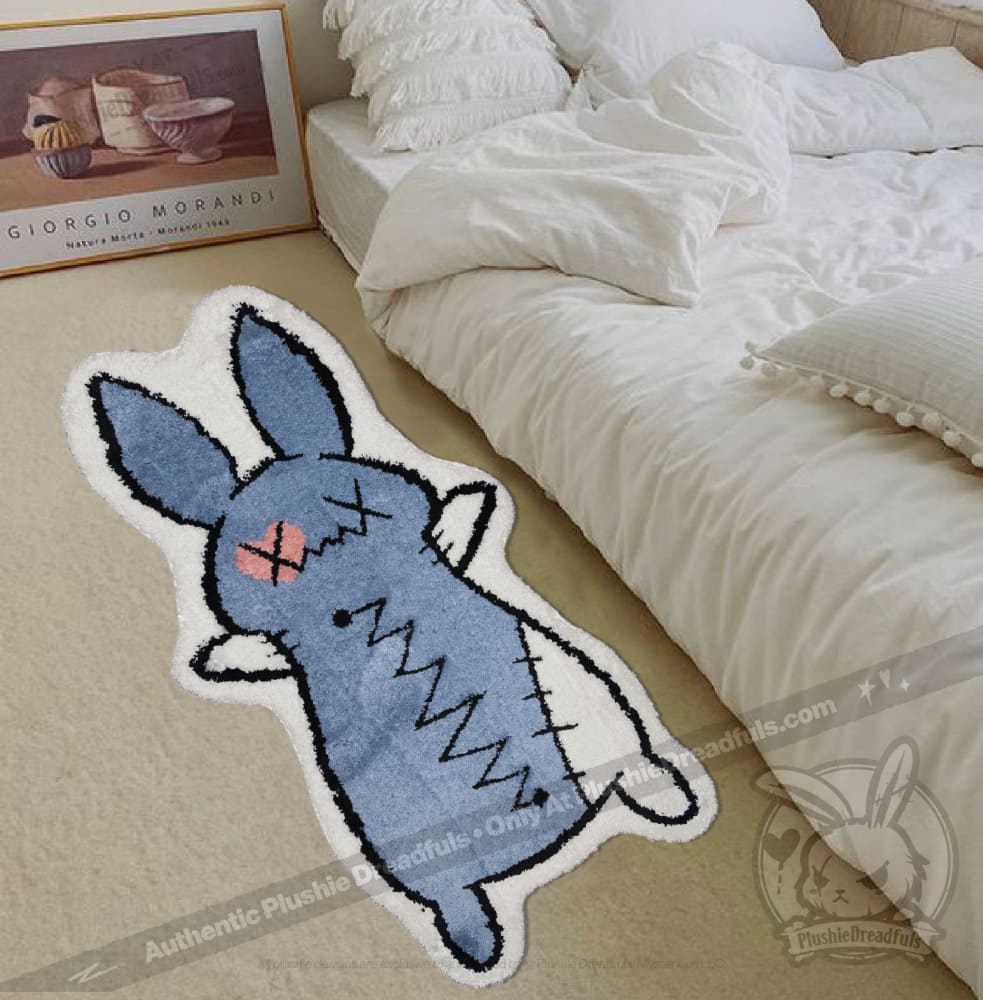 Numb Bunny Rug - Soft Plush Bunny Shaped Rug for Kids Room, Nursery, and Playroom - Perfect for Cozy Floor Decor and Playtime Comfort