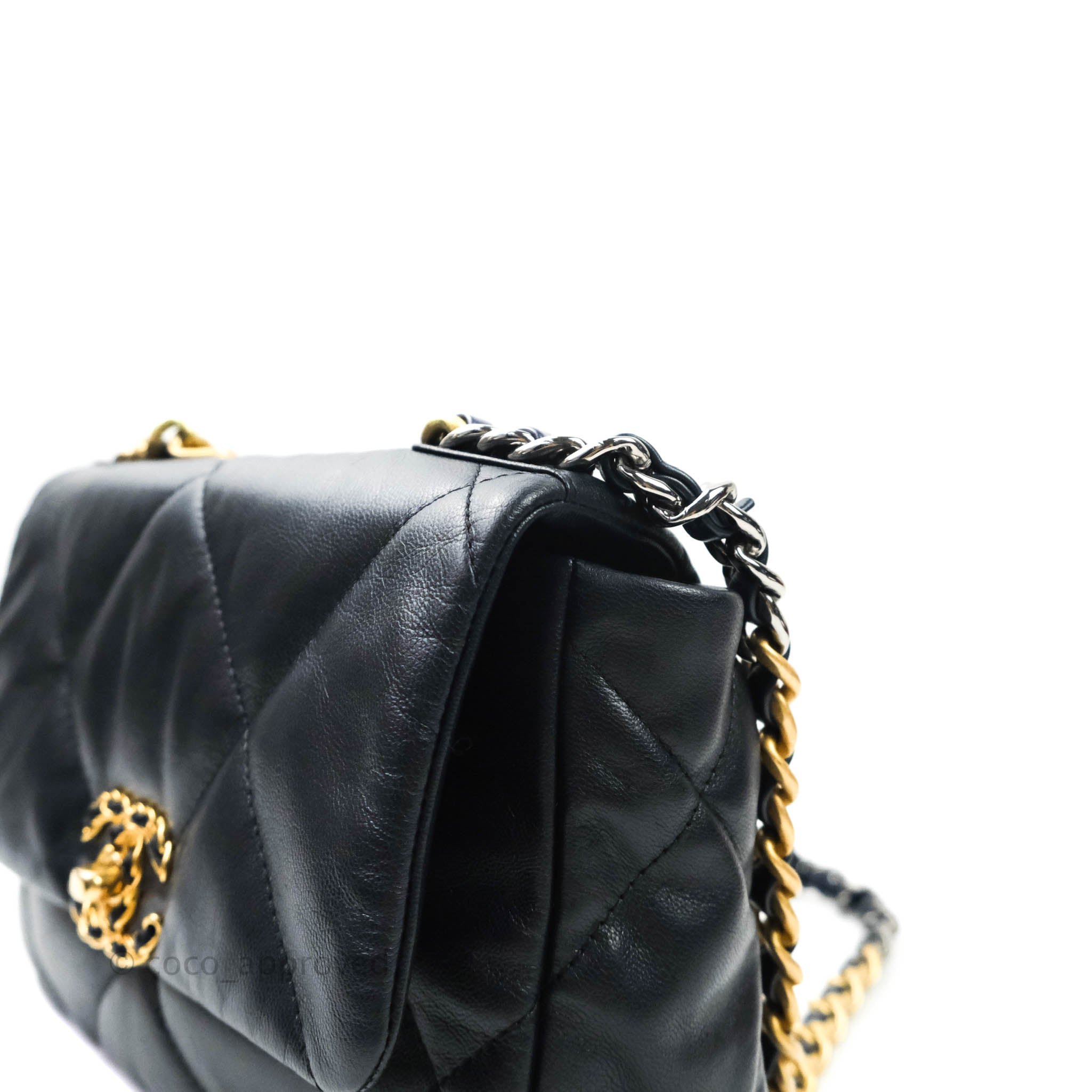 Chanel 19 Small Handbag in Dark Navy with Mixed Hardware - Luxury Crossbody Bag for Women, Perfect for Date Night & Evening Events
