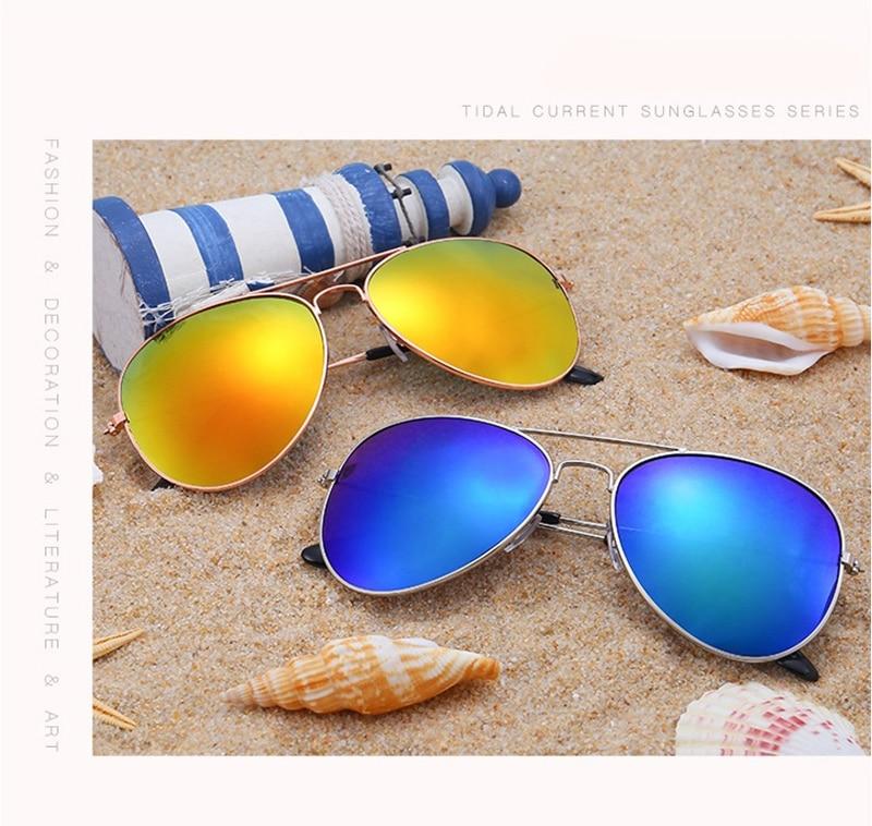 Stylish Aviator Polarized Sunglasses for Men & Women - UV Protection Mirrored Lenses - Perfect for Driving, Beach & Outdoor Activities