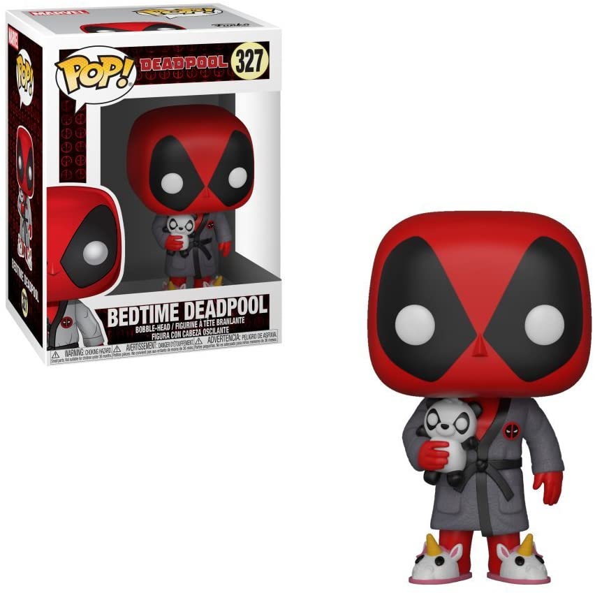Deadpool in Robe Pop! Vinyl Figure #327 - Marvel Collectible Action Figure for Display & Gifts - Perfect for Bedtime, Movie Nights & Superhero Collections