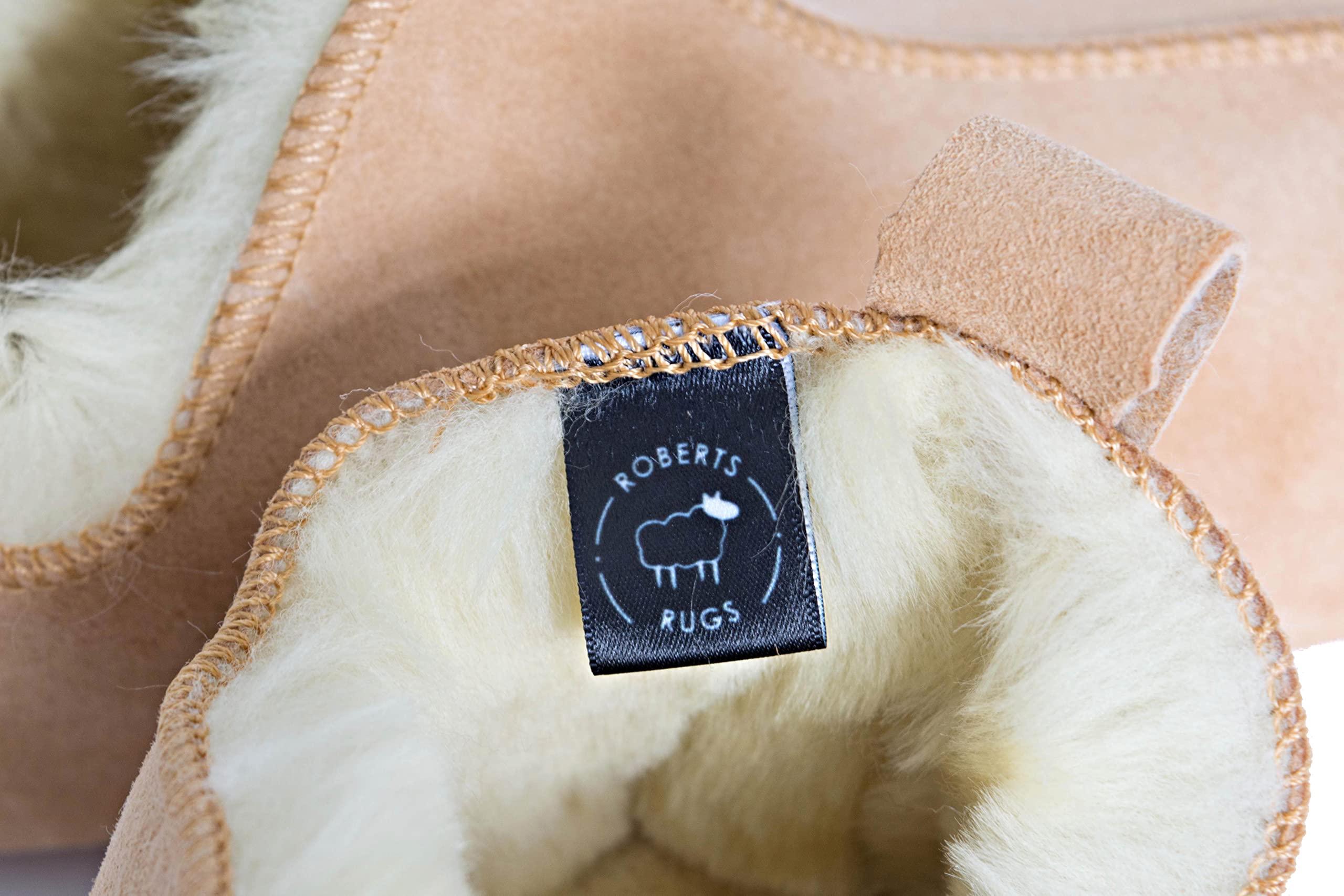 Unisex Natural Beige Wool Slippers with Soft Sole - Genuine Sheepskin Winter Slippers for Men and Women - Handmade Warm House Shoes for Indoor Comfort & Cozy Home Wear