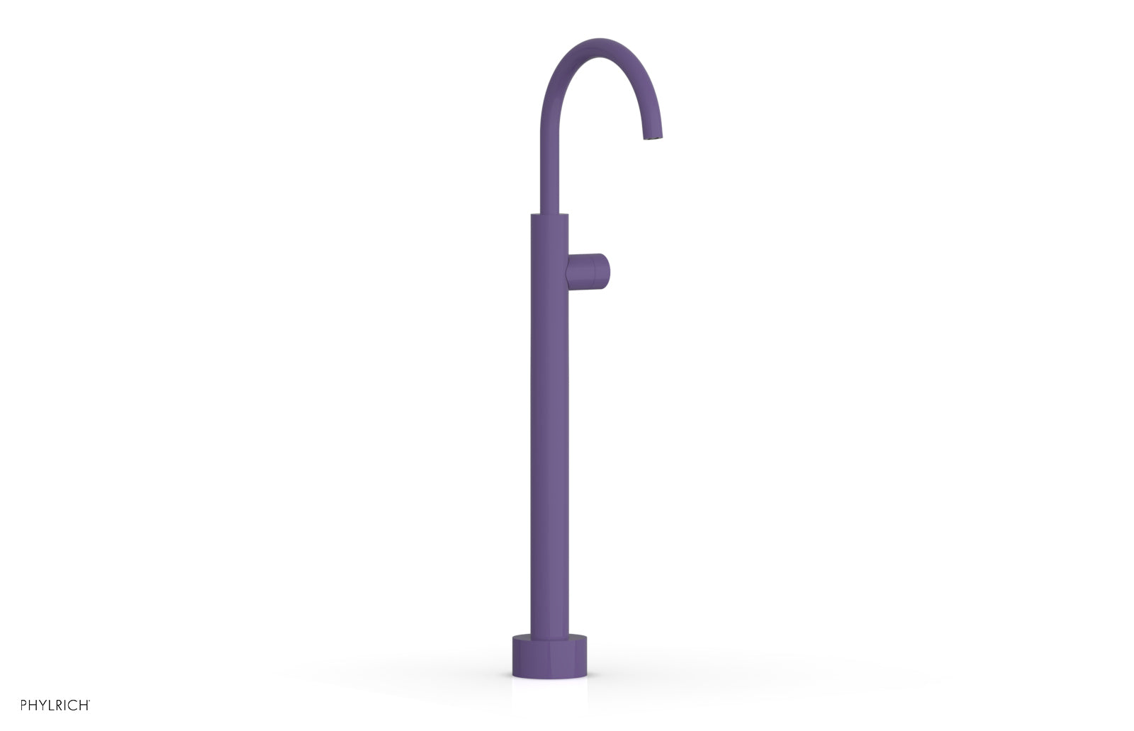 BASIC II Low Floor Mount Tub Filler with Smooth Handle - Model 230 46 04 - Perfect for Modern Bathroom Renovations and Spa-Like Showers
