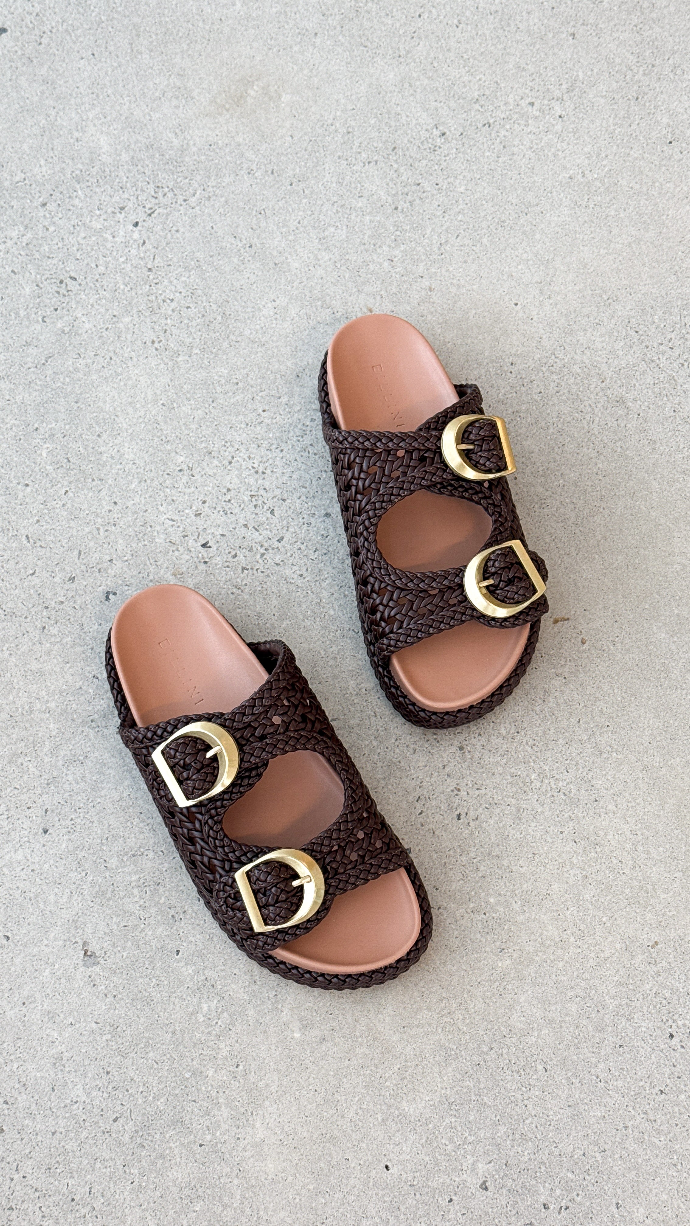 Gisella Slide Sandals for Women - Comfortable Hickory Leather Slides - Perfect for Beach, Pool, and Summer Outfits