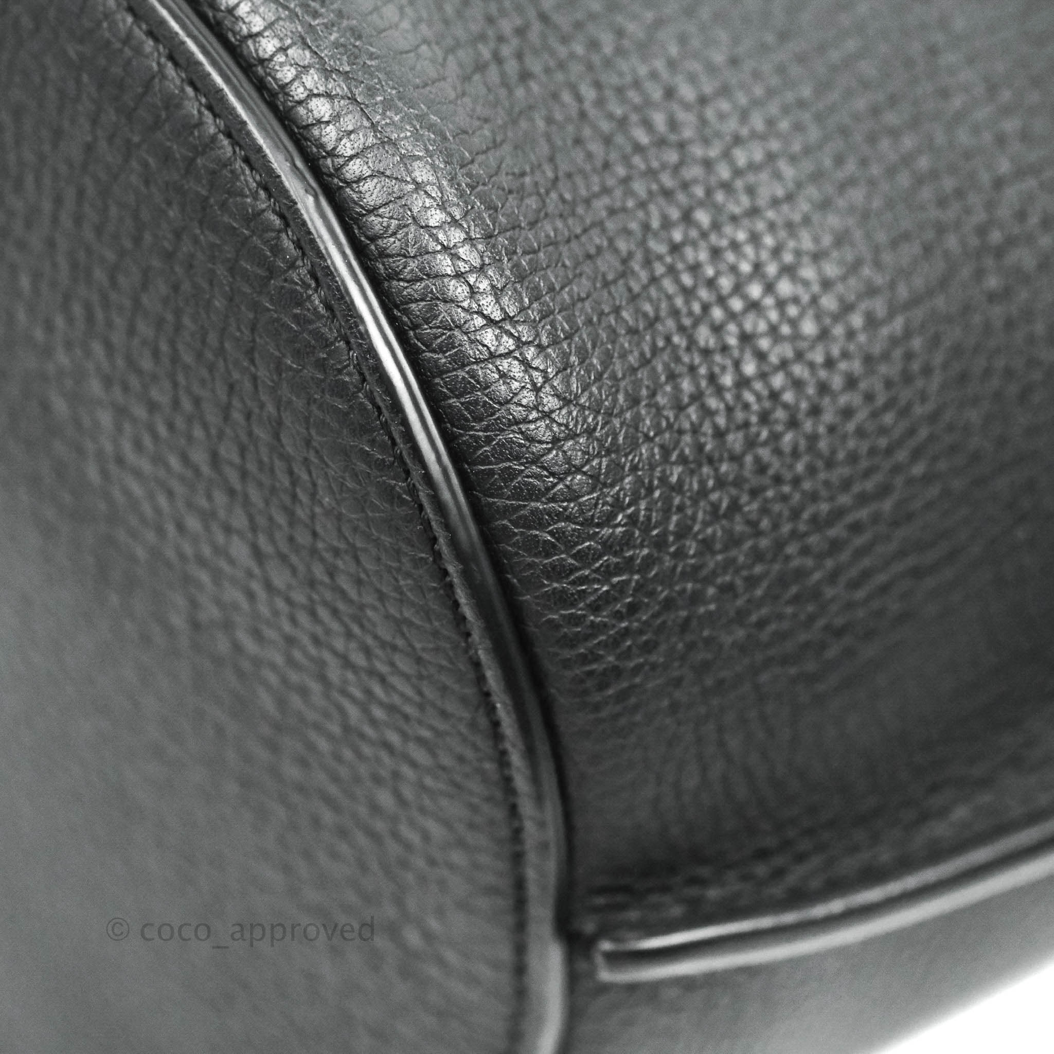 Celine Big Bag Nano Bucket Bag in Black Grained Calfskin Leather - Perfect for Everyday Use, Work & Travel