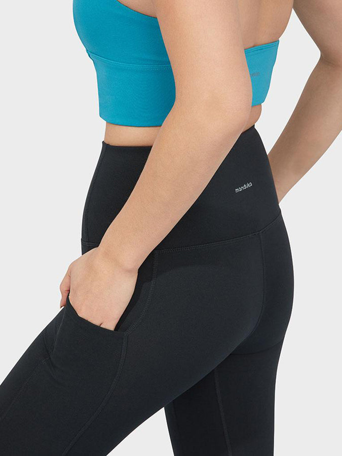 Manduka Renew High Rise Women's Yoga Leggings - Breathable Workout Pants for Pilates, Running & Gym - Premium Comfort & Performance Activewear