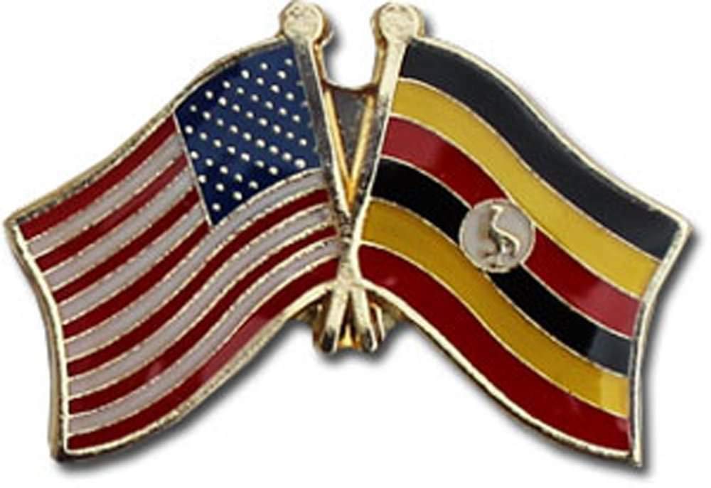 50 Pack USA & Uganda Friendship Flags - American & Ugandan Lapel Pins for Hats, Caps - Perfect for International Events, Cultural Celebrations & Diplomatic Gifts
