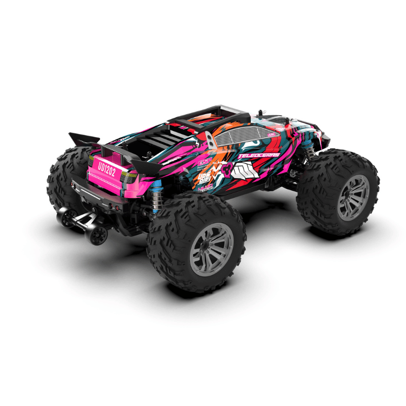 UDIRC UD1201/1202 PRO V3 1/12 Scale 2.4GHz 4WD High Speed RC Monster Truck - 70KM/H Remote Control Off-Road Desert Racer for Adults & Kids - Perfect for Backyard Racing, Off-Road Adventures & RC Car Competitions