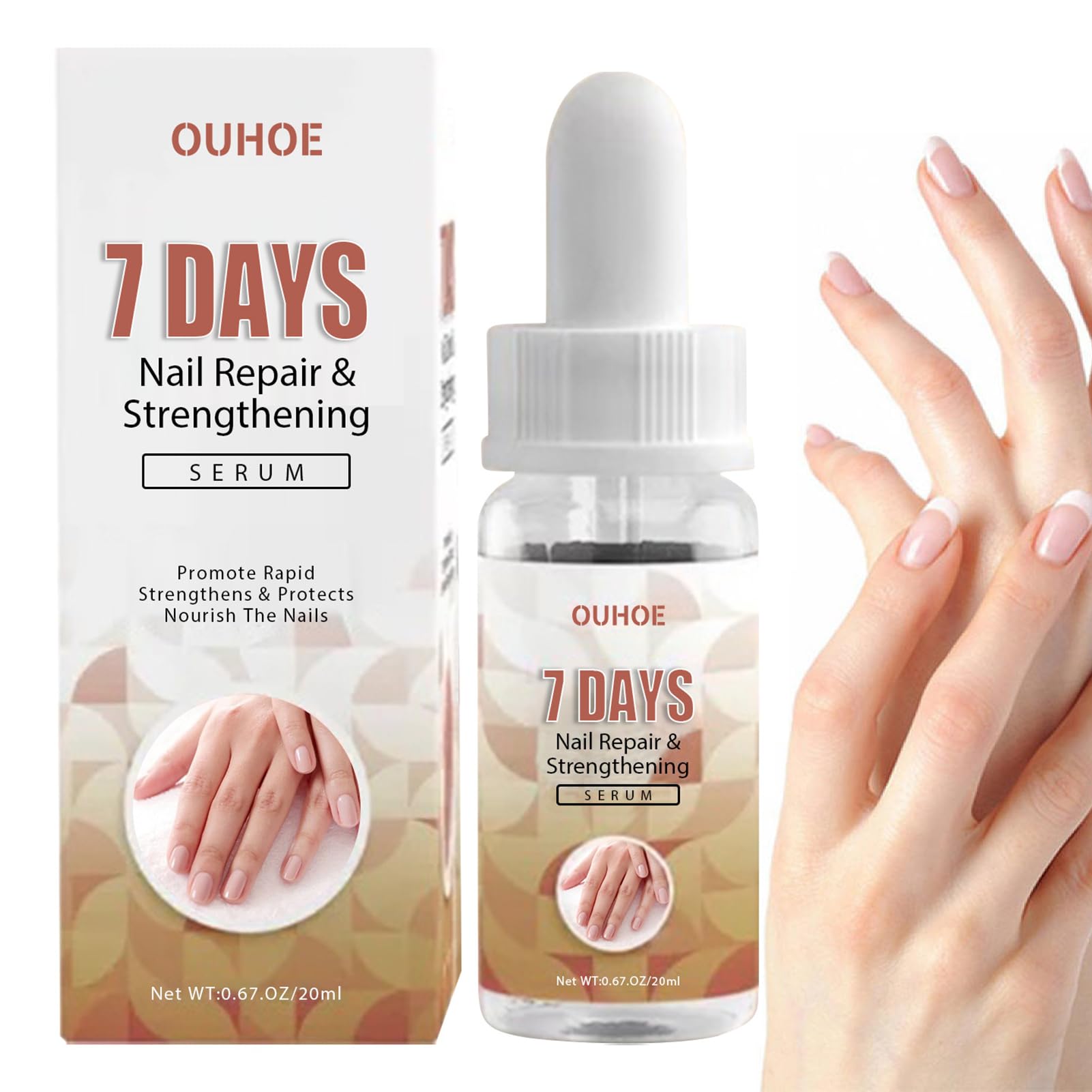 Best Nail Strengthening Cream & Repair Essence - Multi-Purpose Nail Growth Treatment for Damaged, Weak & Brittle Nails - Perfect for Salon, Home Care & Travel
