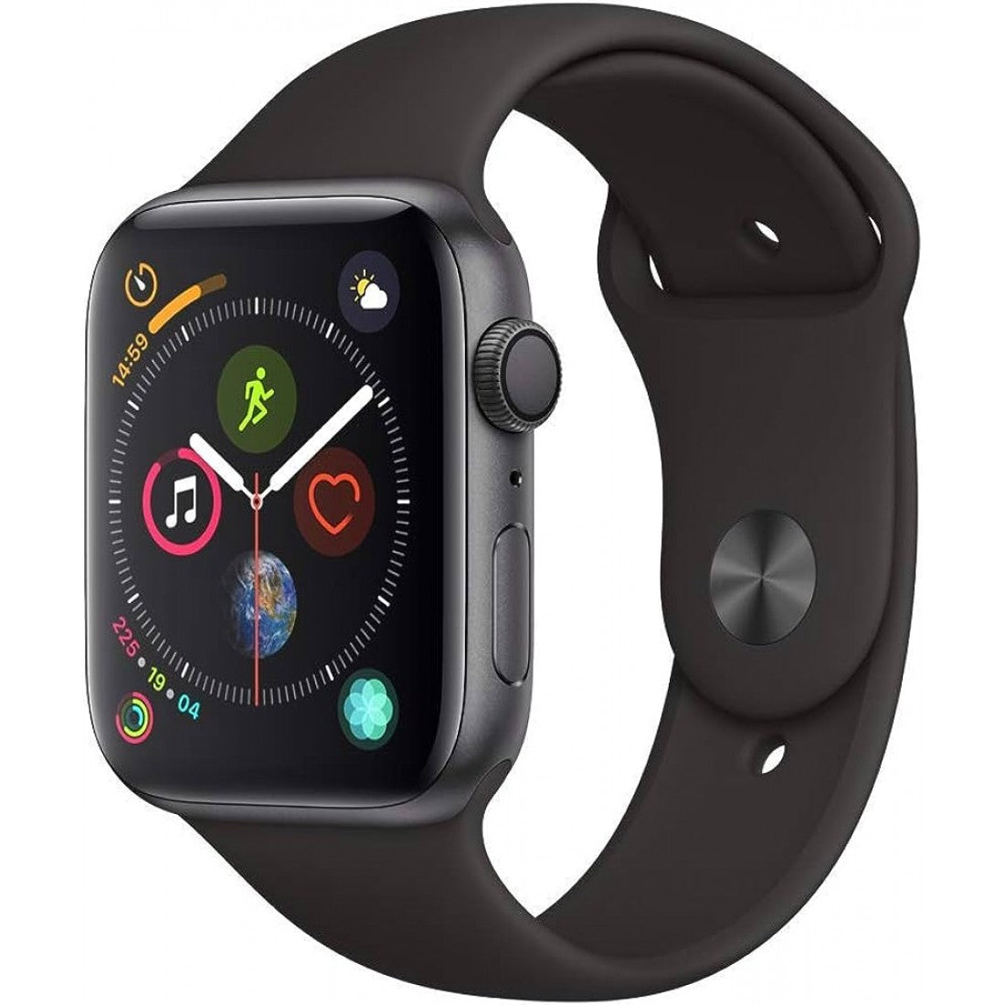Apple Watch Series 4 GPS 44mm Space Gray Aluminum Case - Smart Watch for Fitness Tracking, Heart Rate Monitoring & Notifications - Perfect for Running, Swimming & Daily Use