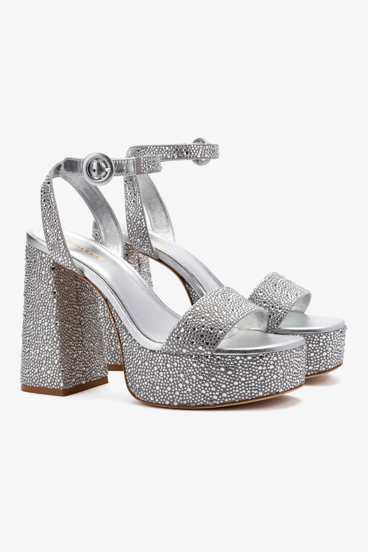 Gray Suede Dolly Crystal Sandal - Elegant Women's Summer Sandals for Beach, Wedding & Casual Outfits