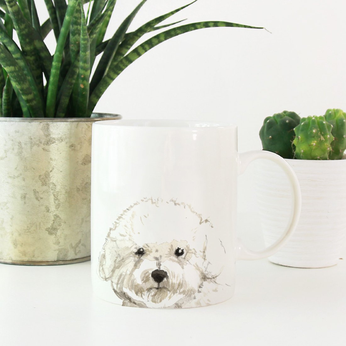 Andaz Press 11oz Ceramic Coffee Mug with Bichon Frise Design - Perfect Pet Lover Gift for Dog Owners, Birthday, Christmas - Ideal for Home, Office & Gifting (1-Pack)