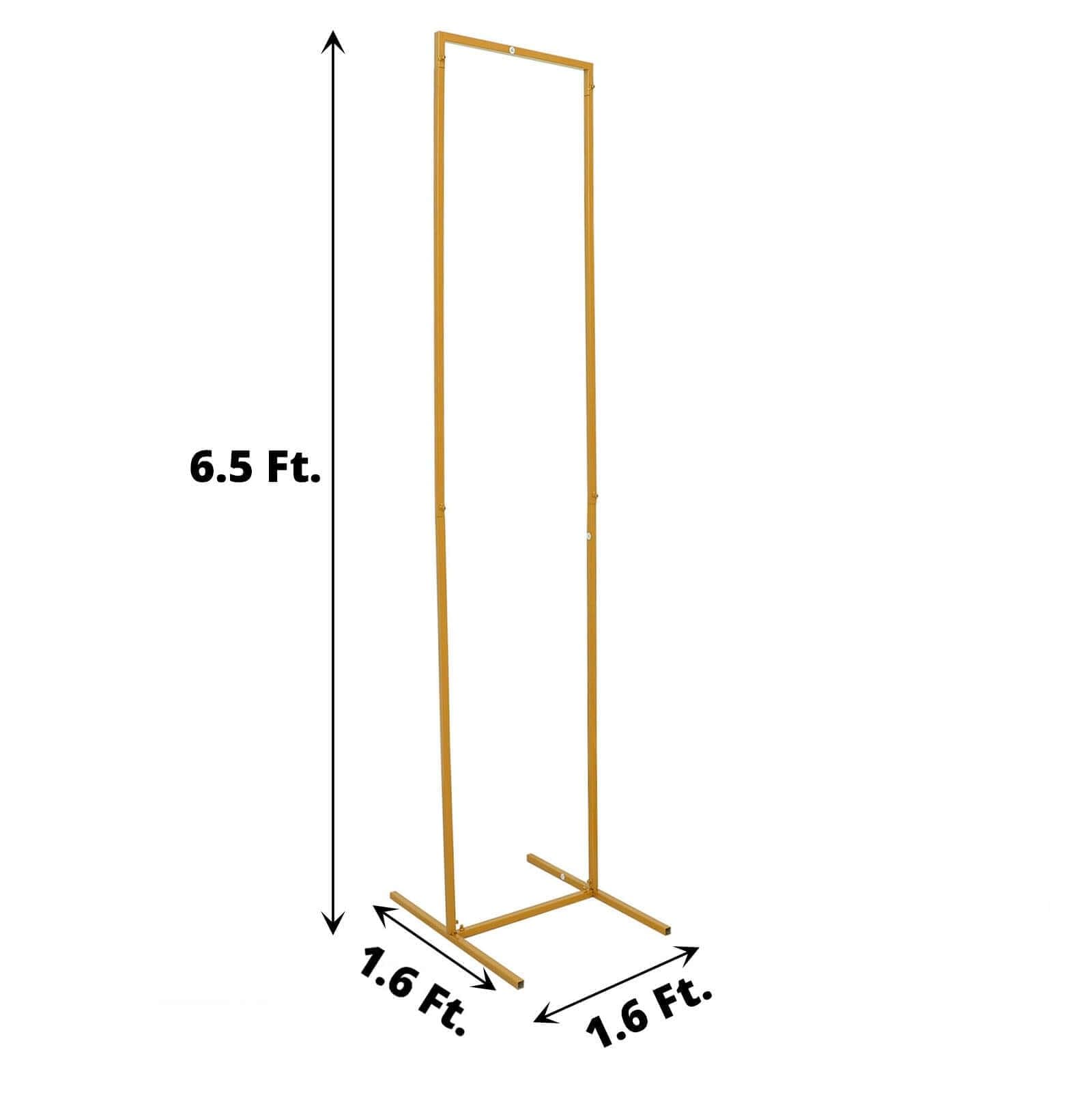 6.5ft Gold Wedding Flower Stand - Floor Vase Column for Wedding & Events