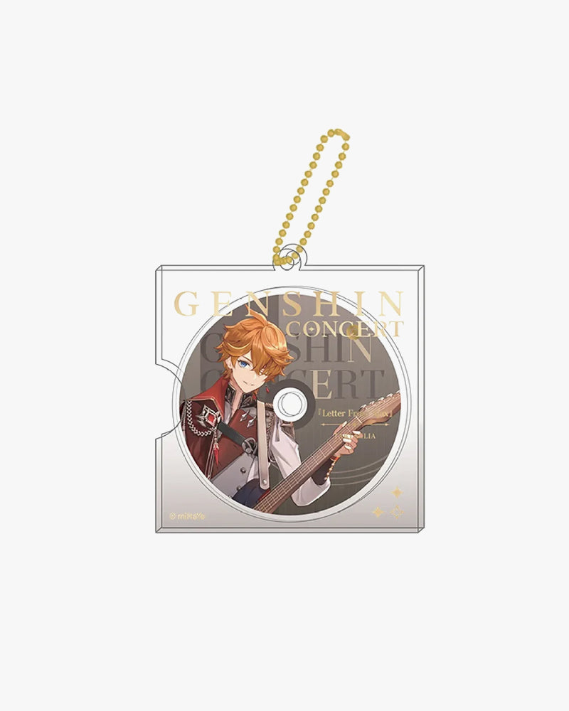 Genshin Impact© Melodies of an Endless Journey CD Style Keychain - Anime Game Collectible Accessory for Backpacks, Keys & Cosplay
