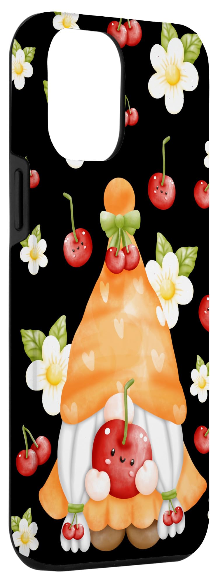 iPhone 12 Pro Max Case - Cute Cherry Gnome Summer Design, Aesthetic Protective Cover for Gardening Enthusiasts | Perfect for Outdoor Activities, Daily Use & Gift Giving